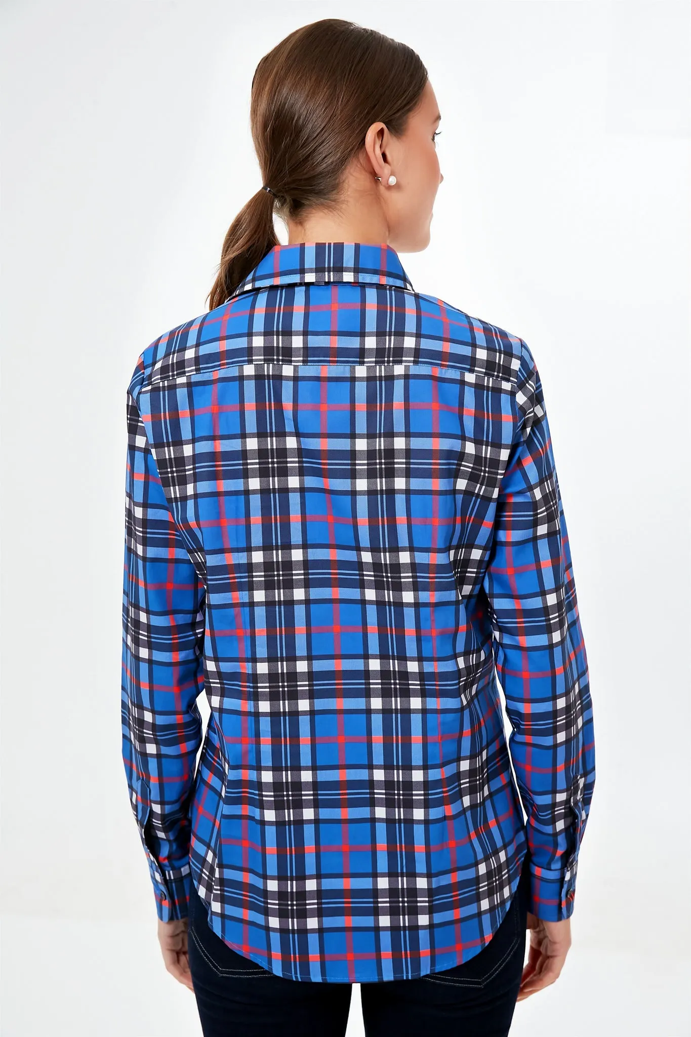 Exclusive Blue and Black Plaid Icon Shirt sold by Tuckernuck product image thumbnail 4