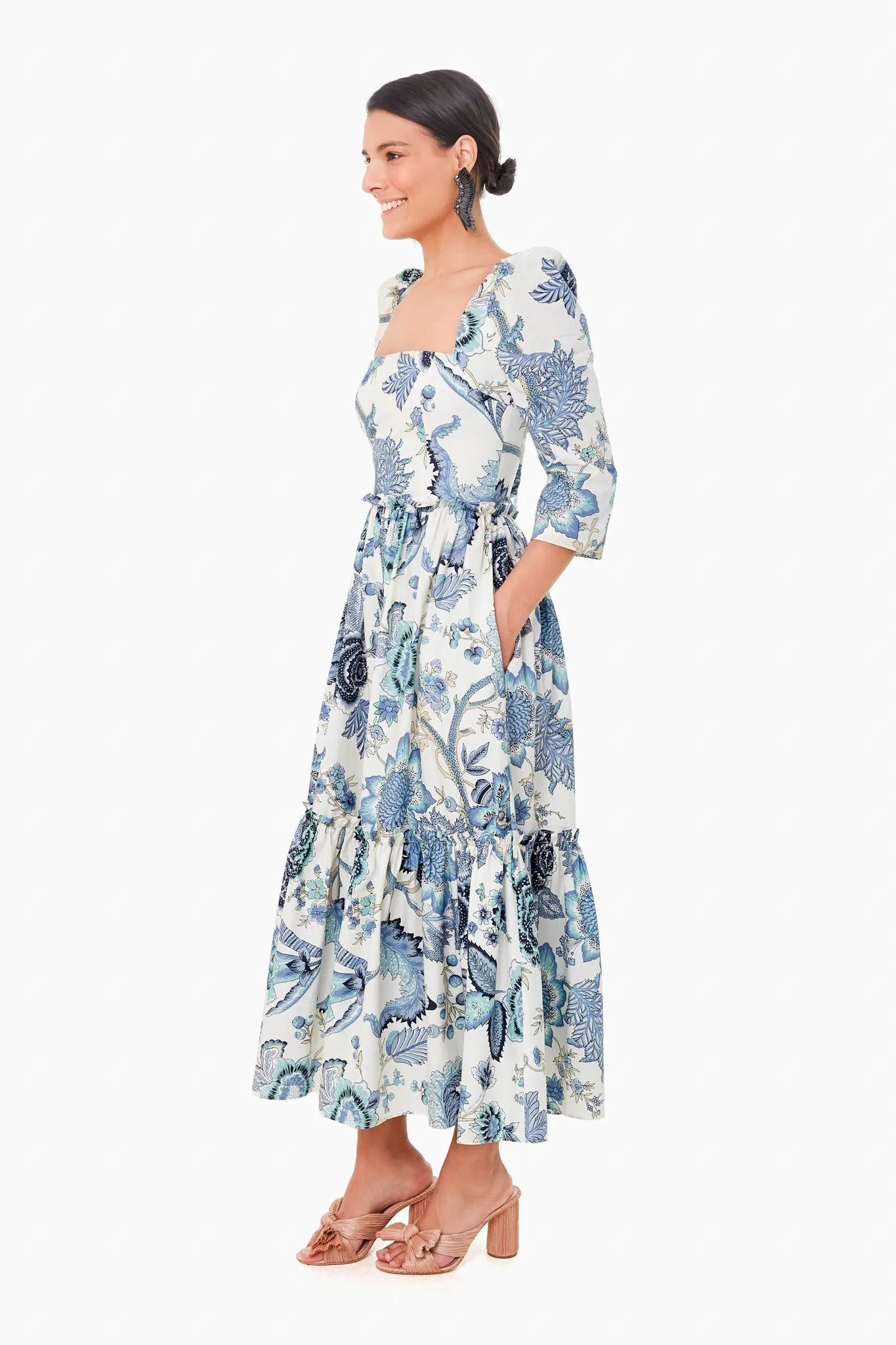 Jacobean Blue Blue Hill Dress sold by Tuckernuck product image thumbnail 3