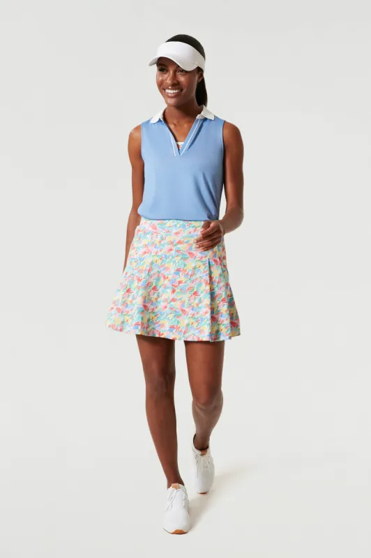 Boogie Down Blue Sleeveless Caroline Polo sold by Tuckernuck
