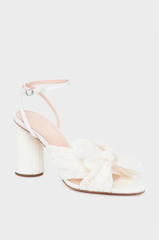 Pearl Camellia Knot Mules sold by Tuckernuck