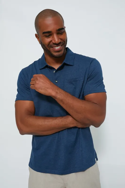 Dark Denim Atlantic Polo sold by Tuckernuck
