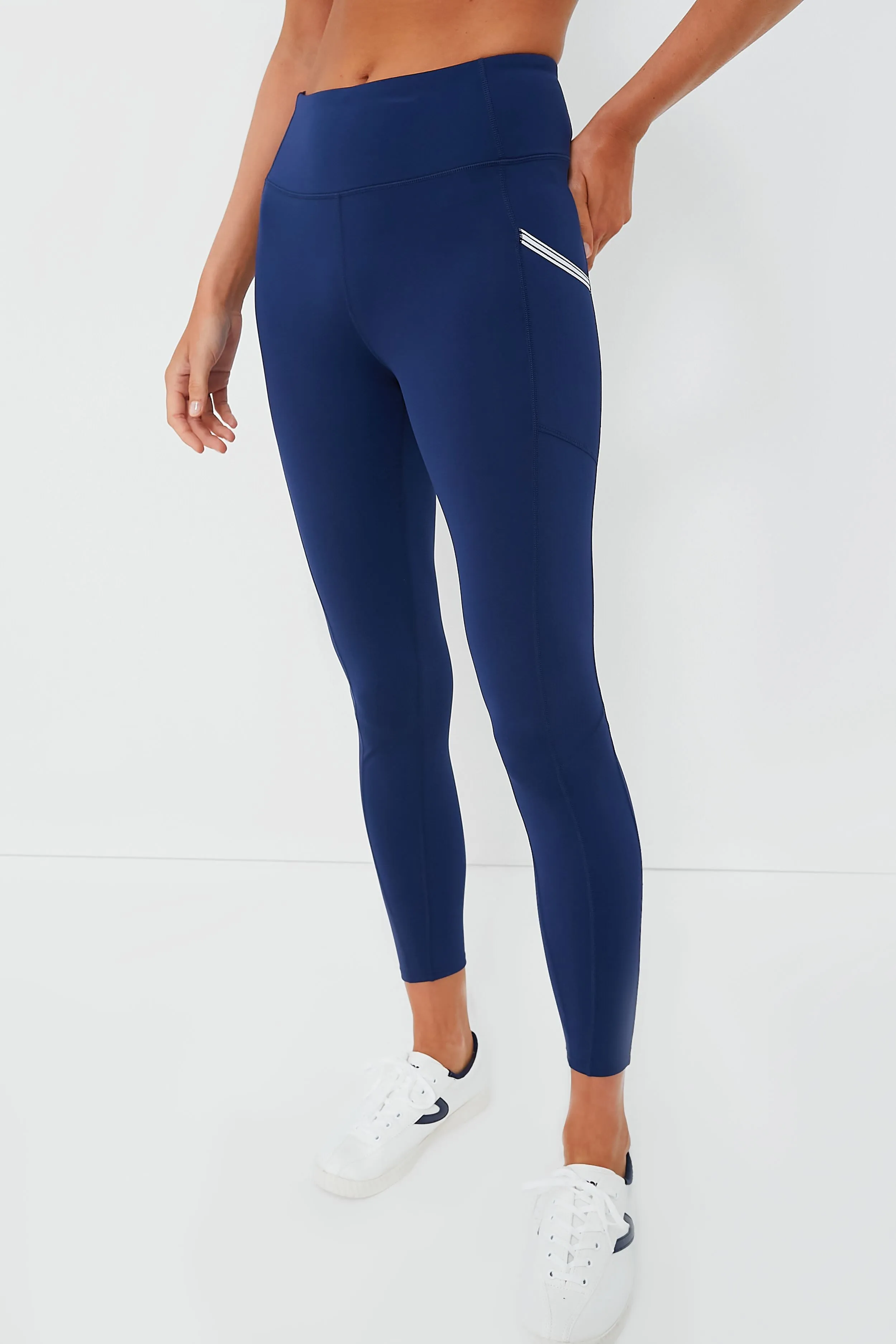 Navy Collagen Evelyn Legging sold by Tuckernuck