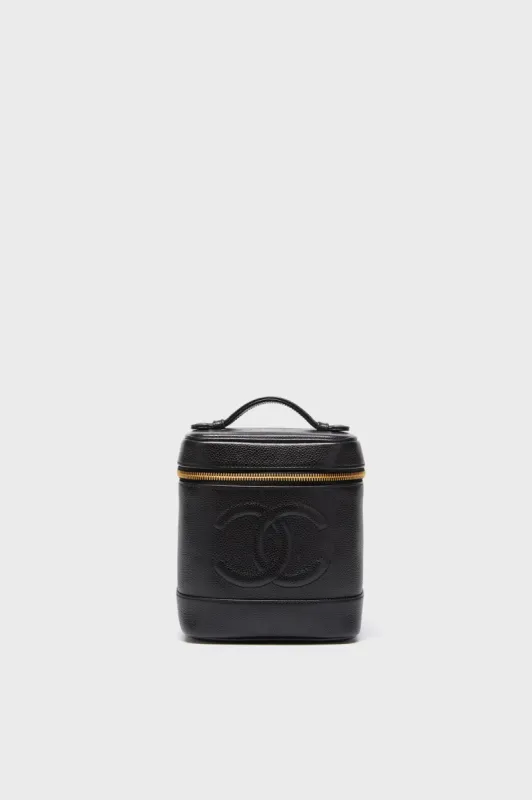 CHANEL Black Caviar Tall Vanity Bag sold by Tuckernuck