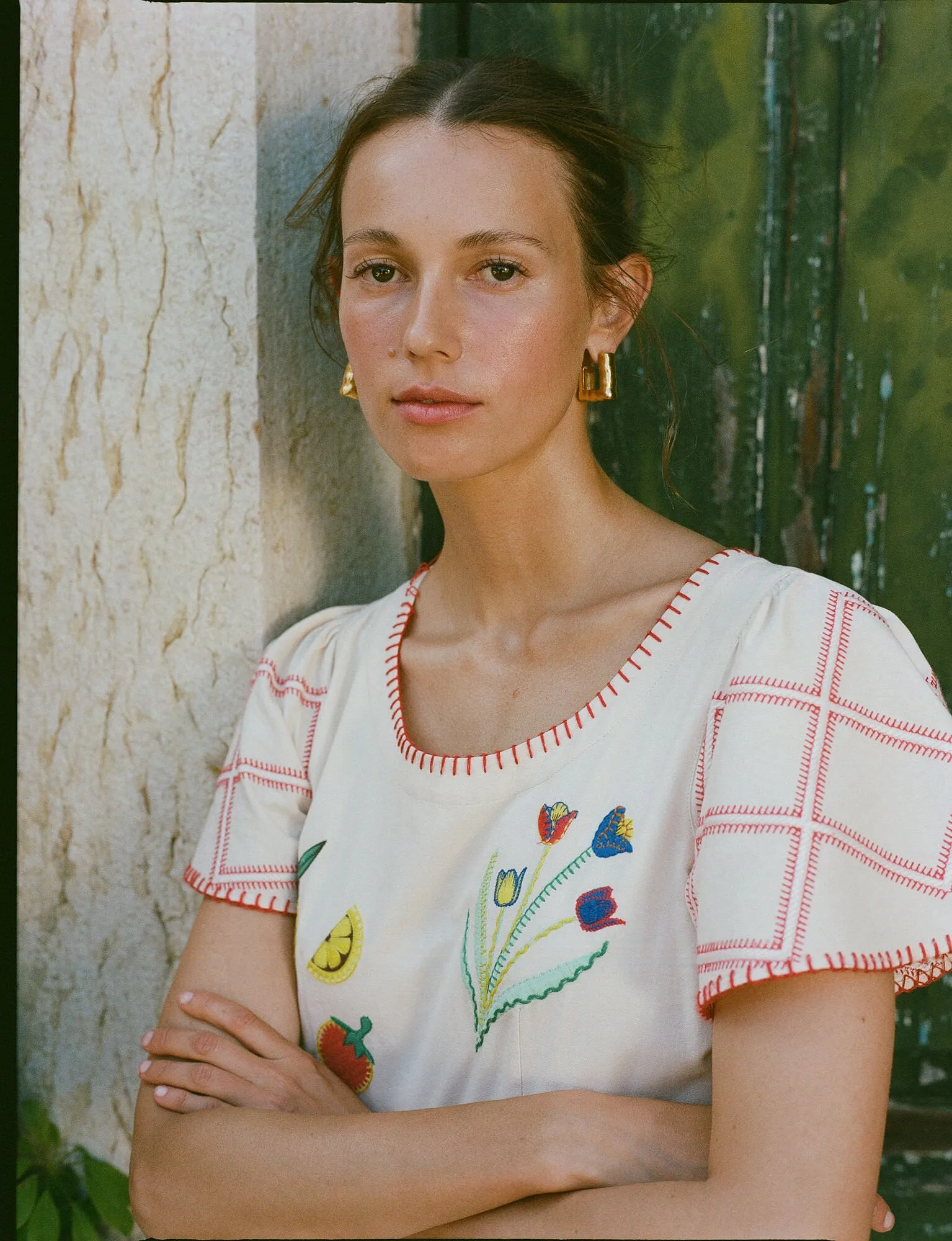 Gold Dim Hoops sold by Tuckernuck product image thumbnail 2