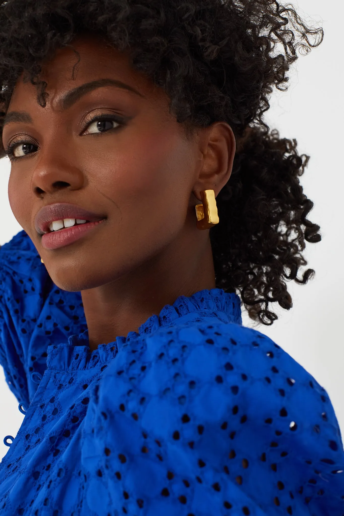 Gold Dim Hoops sold by Tuckernuck product image thumbnail 3