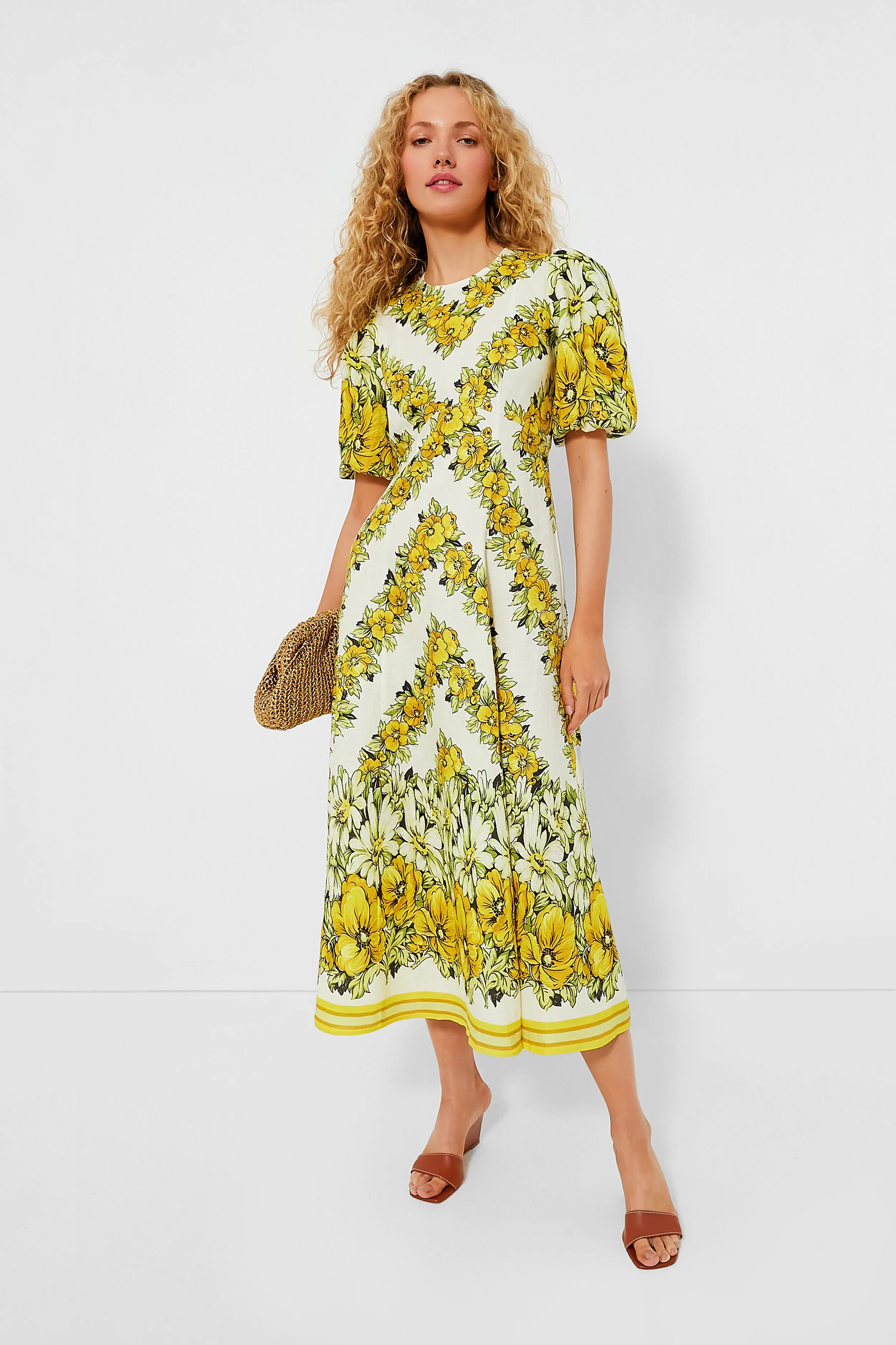 Yellow Gisela Midi Dress sold by Tuckernuck product image thumbnail 2