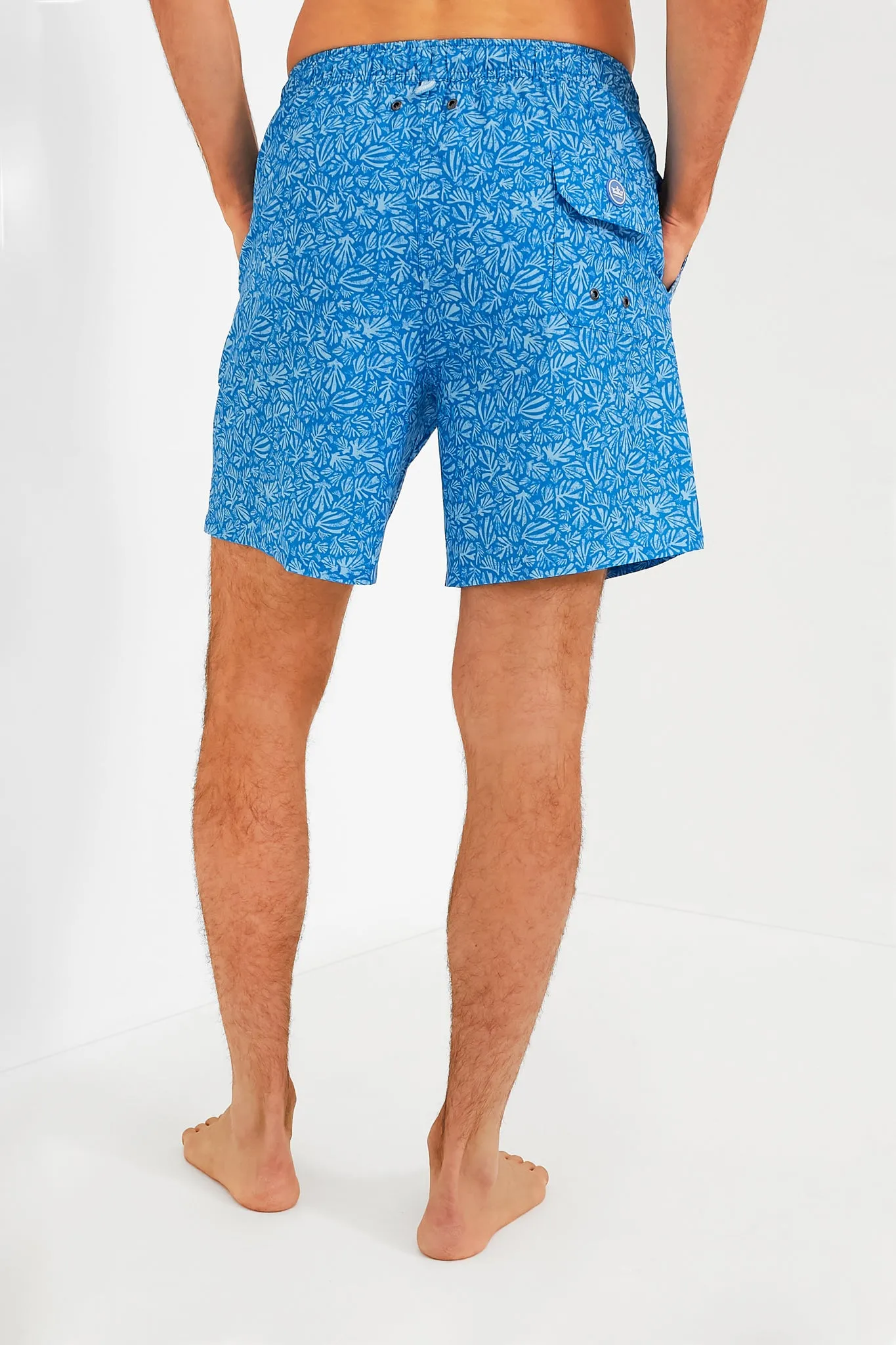 Blue Macaw Henri Botanical Swim Trunk sold by Tuckernuck product image thumbnail 4