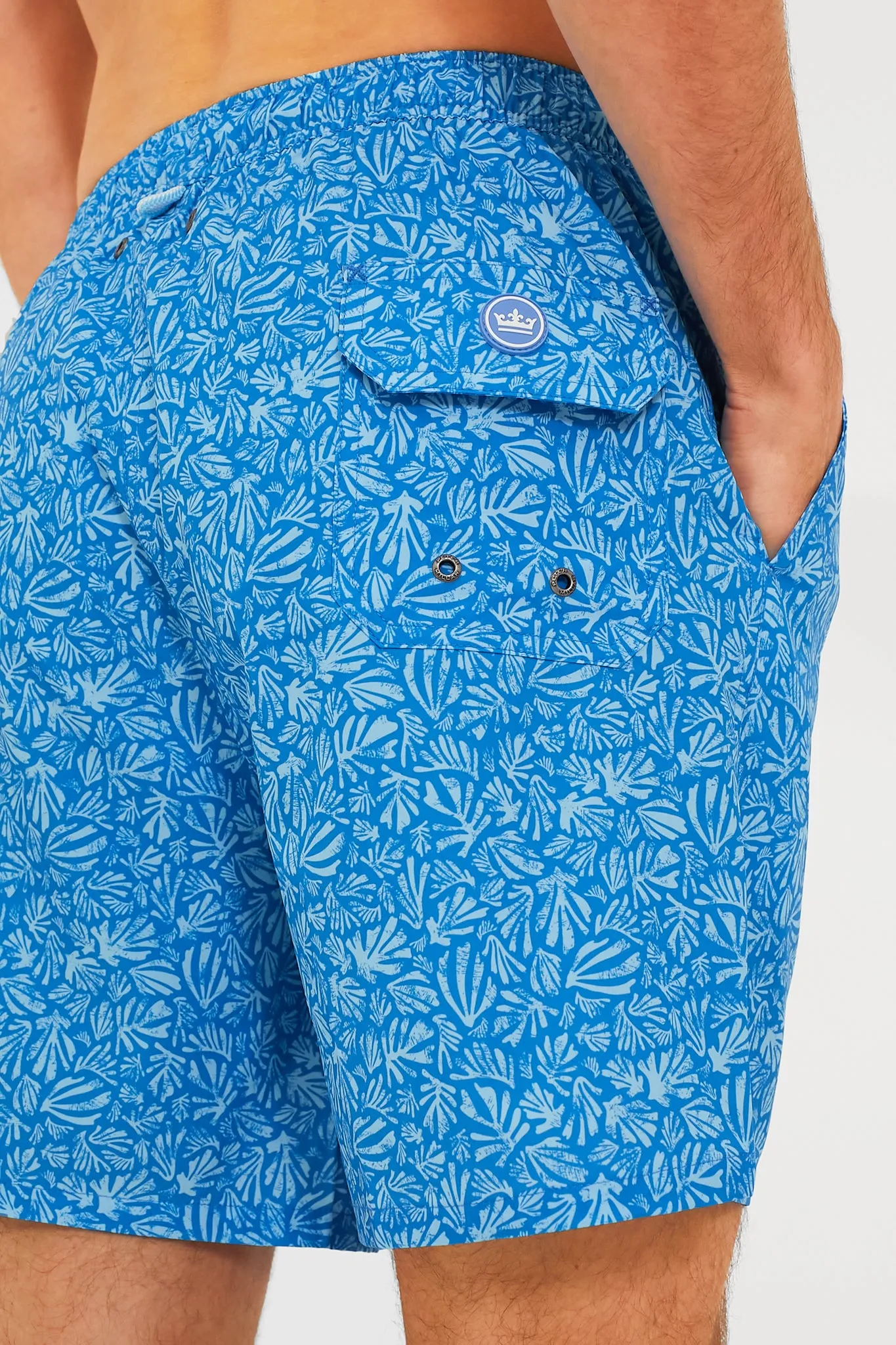 Blue Macaw Henri Botanical Swim Trunk sold by Tuckernuck product image thumbnail 5
