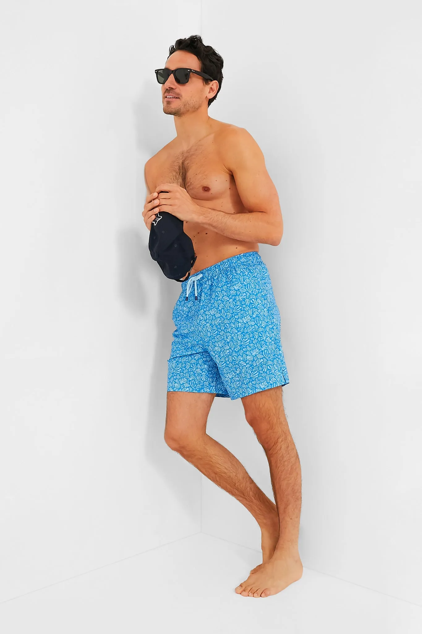 Blue Macaw Henri Botanical Swim Trunk sold by Tuckernuck product image thumbnail 2