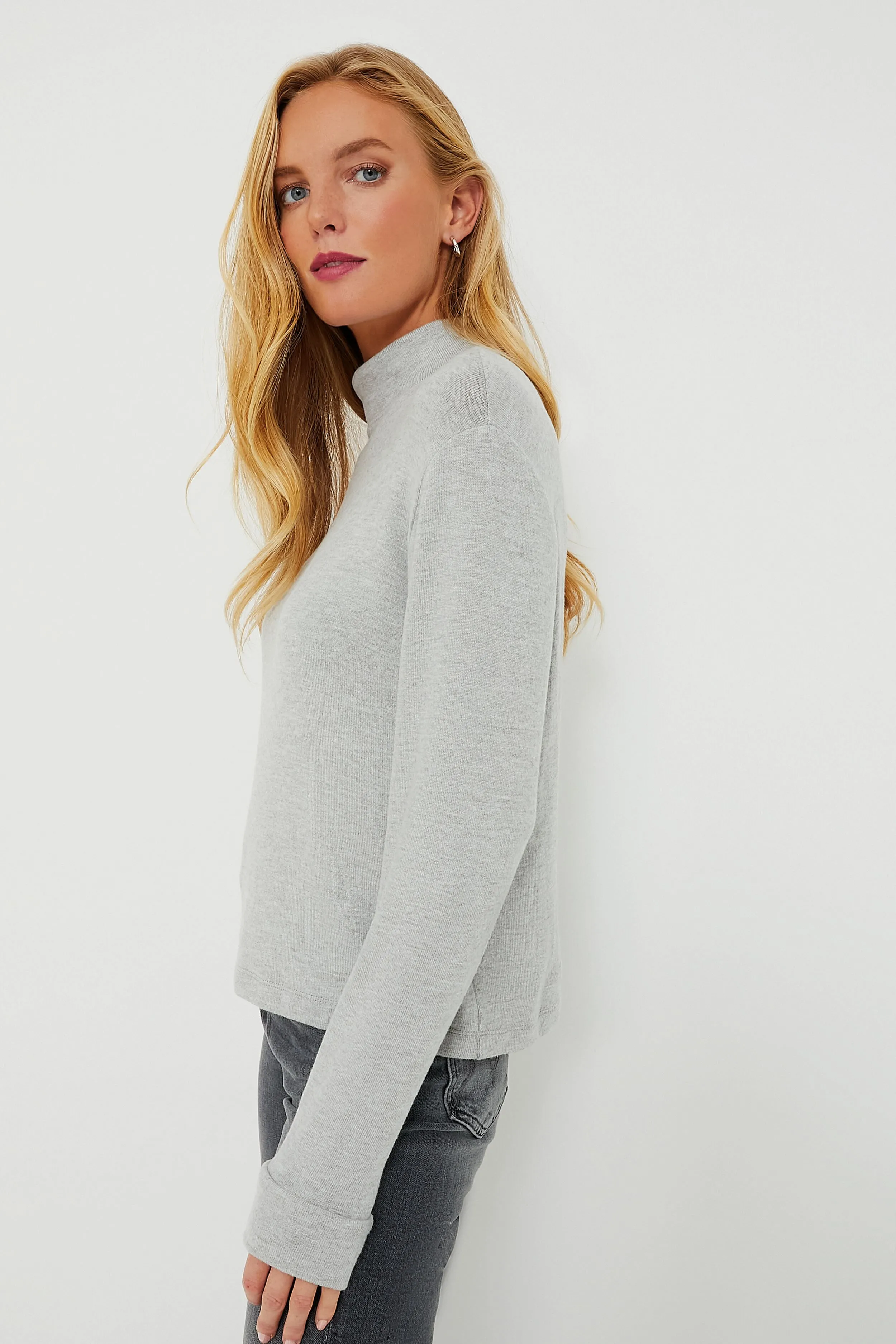 Heather Grey Sweater Turtleneck sold by Tuckernuck product image thumbnail 3