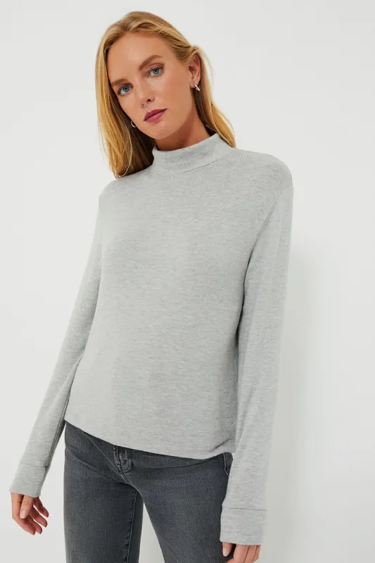 Heather Grey Sweater Turtleneck sold by Tuckernuck