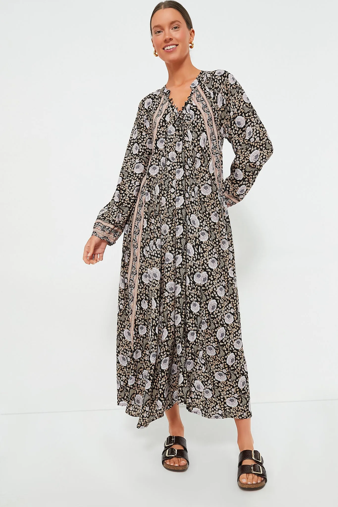 Vintage Flowers Sepia Fiore Maxi sold by Tuckernuck