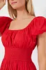 Red Puff Sleeve Flynn Dress sold by Tuckernuck