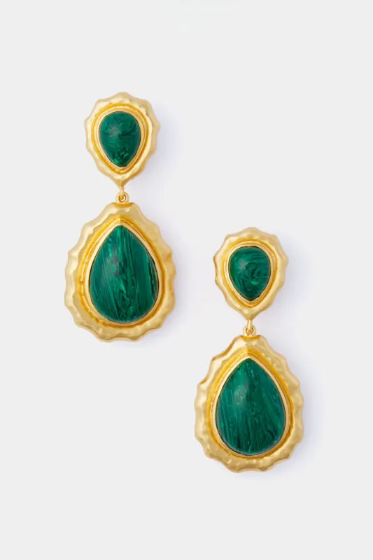 Malachite Paulina Earrings sold by Tuckernuck
