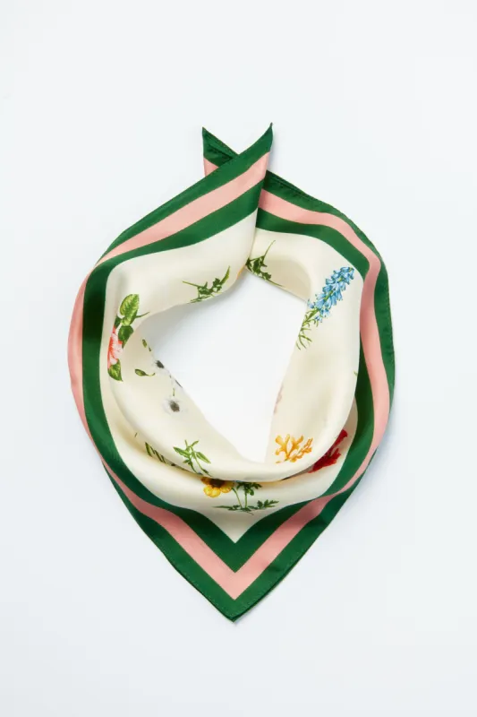 Fresh Buds Silk Scarf sold by Tuckernuck