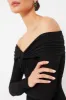 Black Off The Shoulder Maxi Dress sold by Tuckernuck