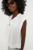 White Laeza Blouse sold by Tuckernuck