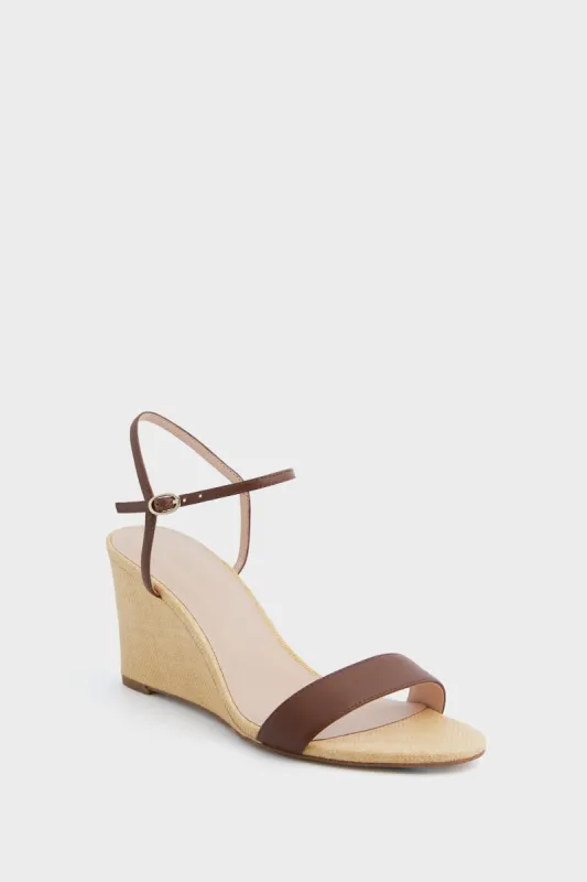 Brown Leather Delphine Wedges made by Tuckernuck