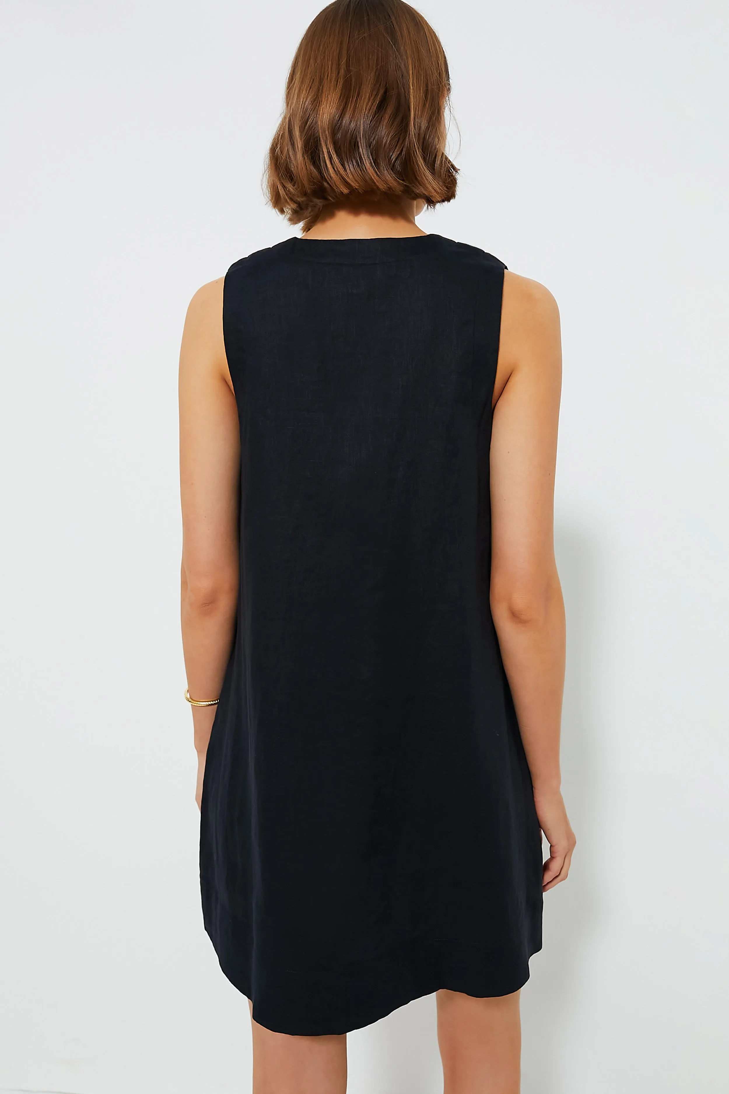 Navy Linen Melanie Dress sold by Tuckernuck product image thumbnail 4