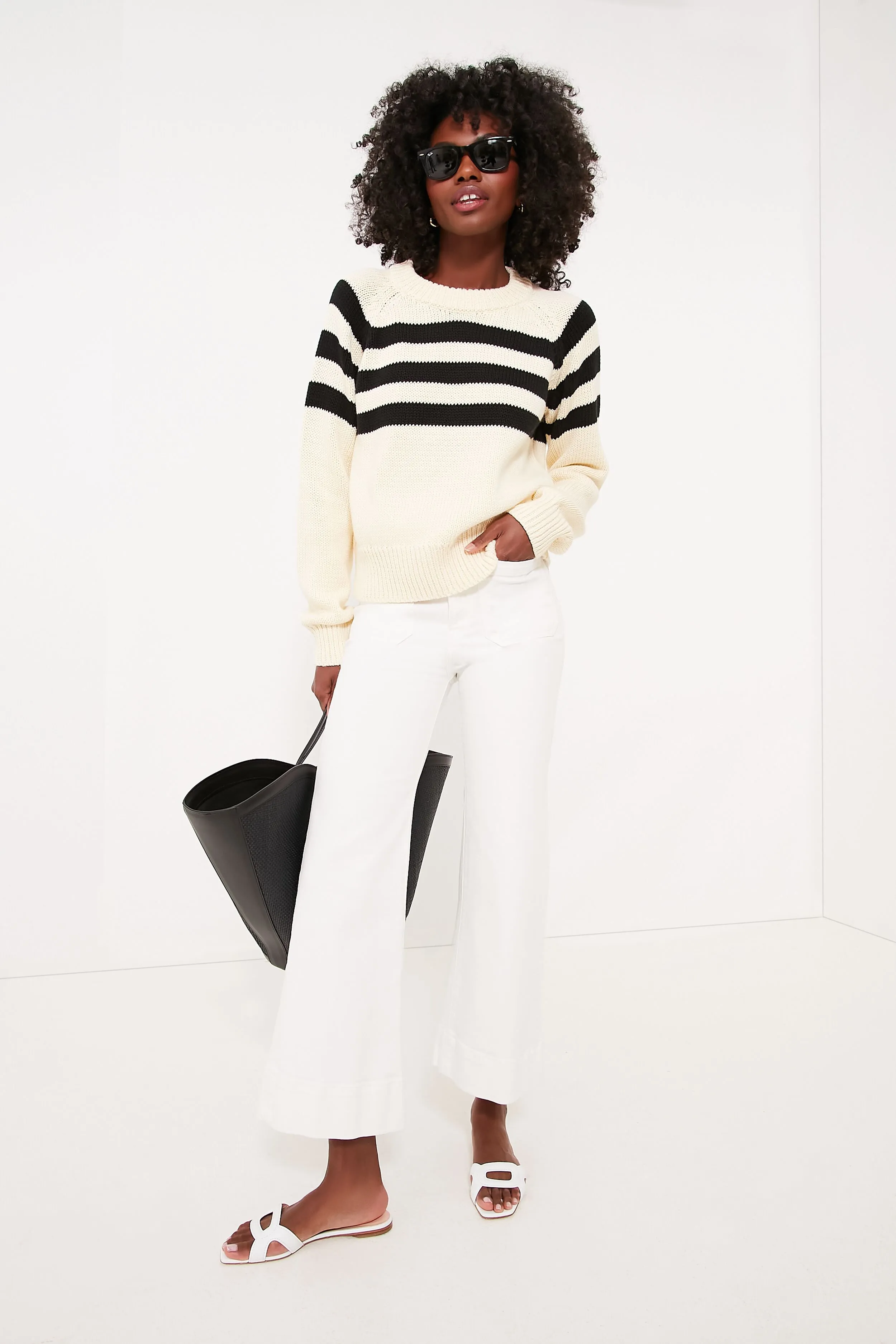 Black and Ivory Davide Pullover sold by Tuckernuck product image thumbnail 2