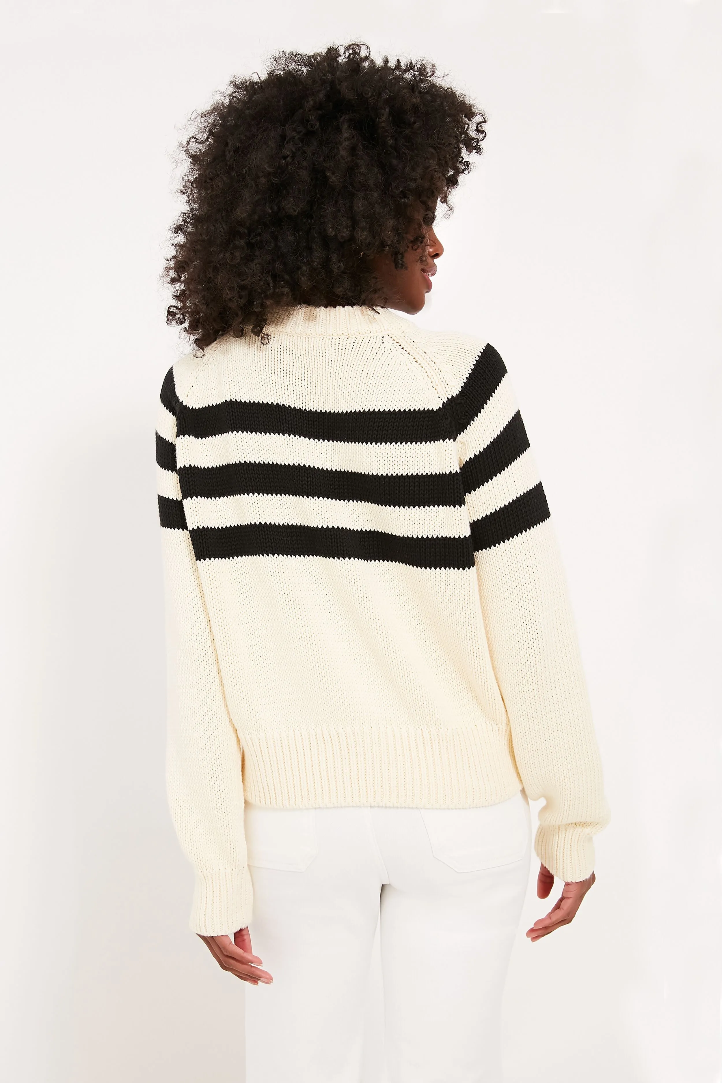 Black and Ivory Davide Pullover sold by Tuckernuck product image thumbnail 4
