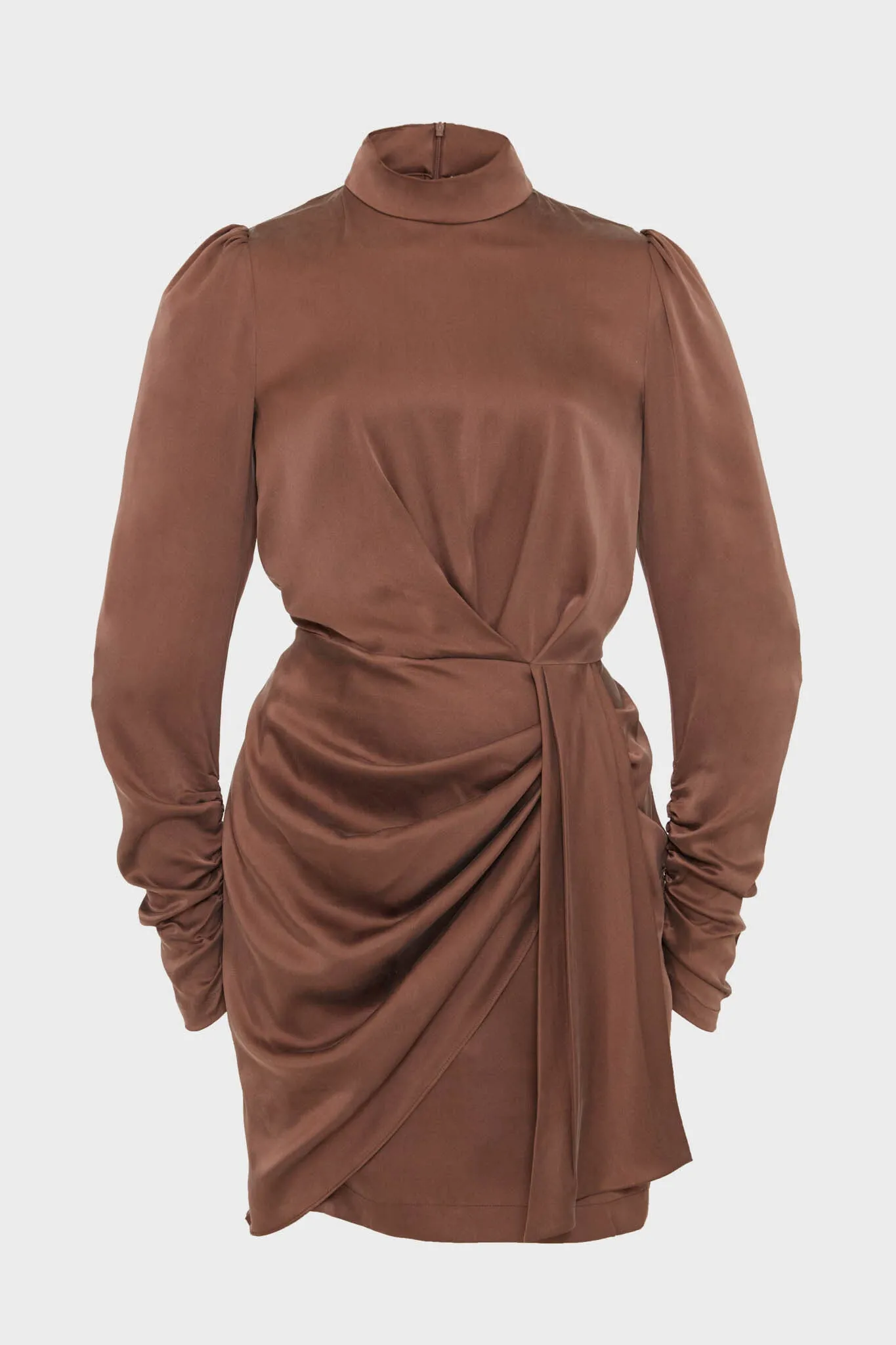 Chocolate Silk Drape Dress sold by Tuckernuck product image thumbnail 2