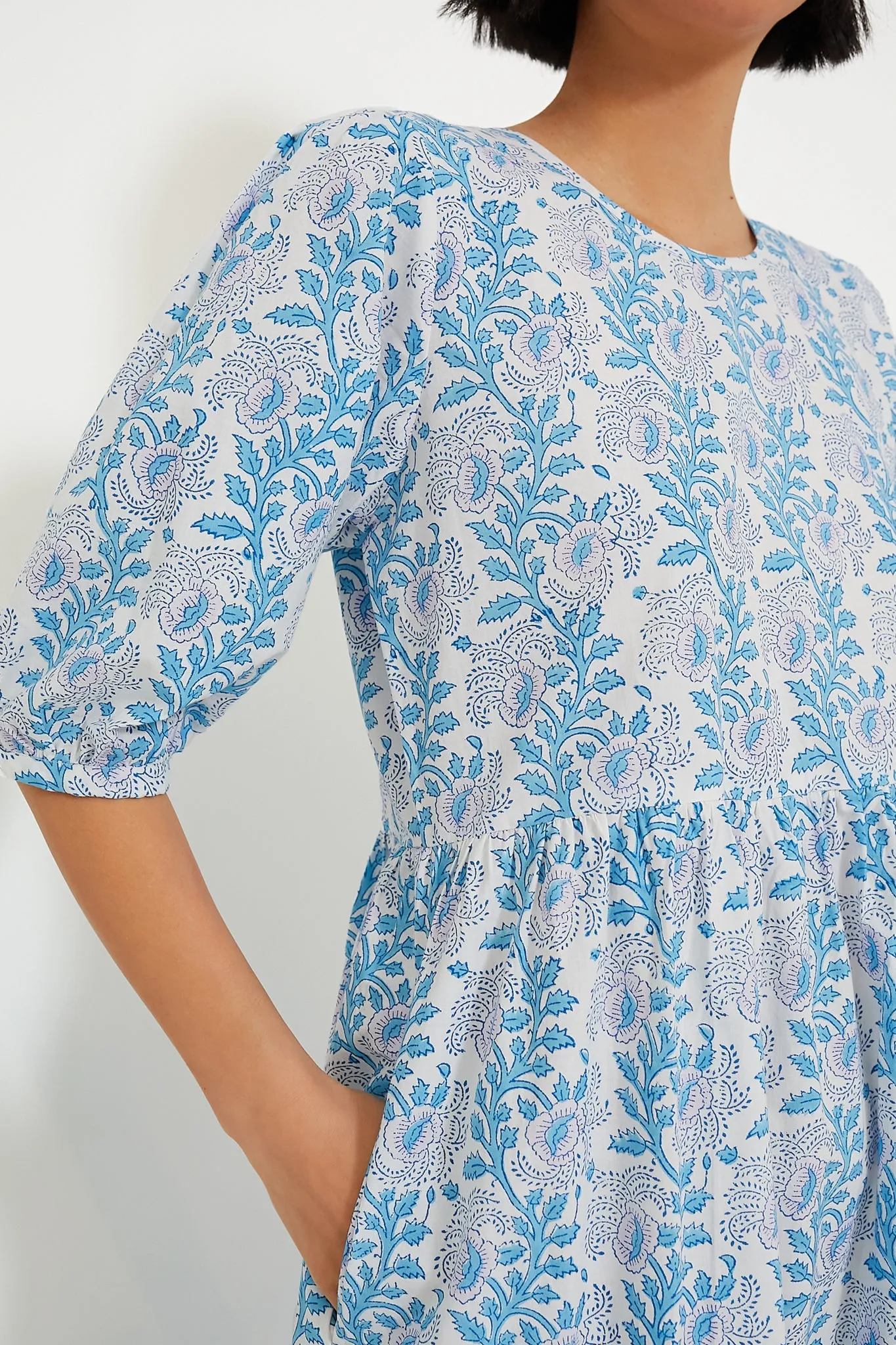 Exclusive Lavender and Cornflower Blue Gaia Dress sold by Tuckernuck product image thumbnail 5