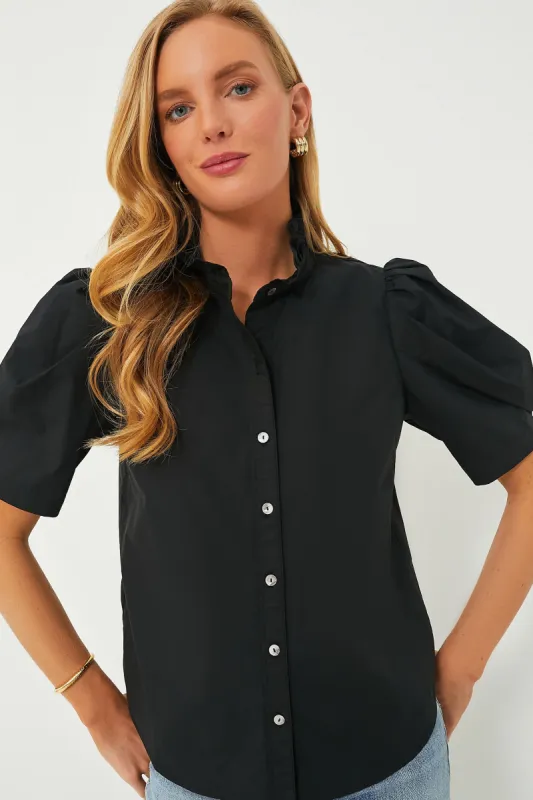 Black Alicia Blouse sold by Tuckernuck