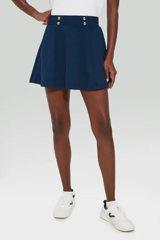 Navy 15 Inch Renee Golf Skirt sold by Tuckernuck