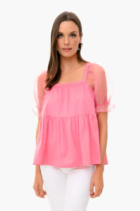 Pink Tinsley Top made by Tuckernuck