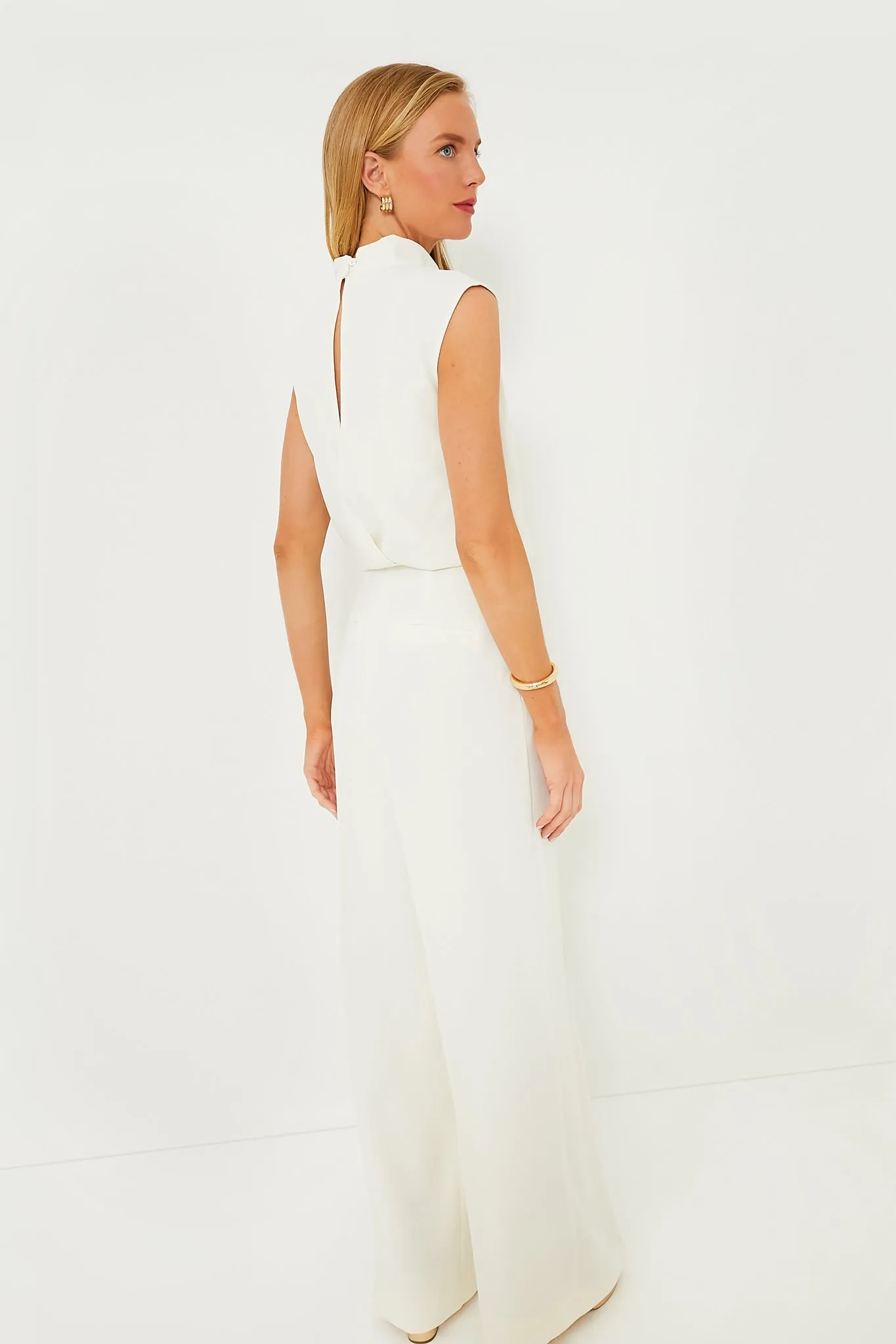Wool White Lilia Jumpsuit sold by Tuckernuck product image thumbnail 4