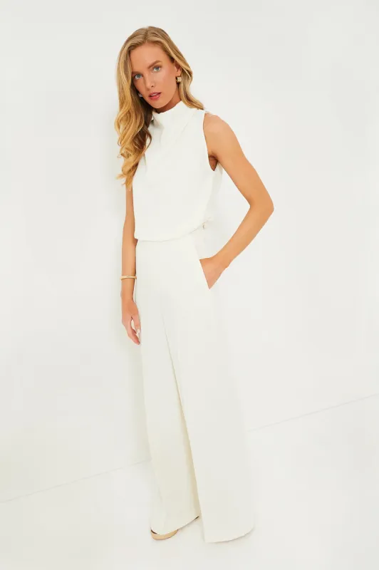 Wool White Lilia Jumpsuit sold by Tuckernuck