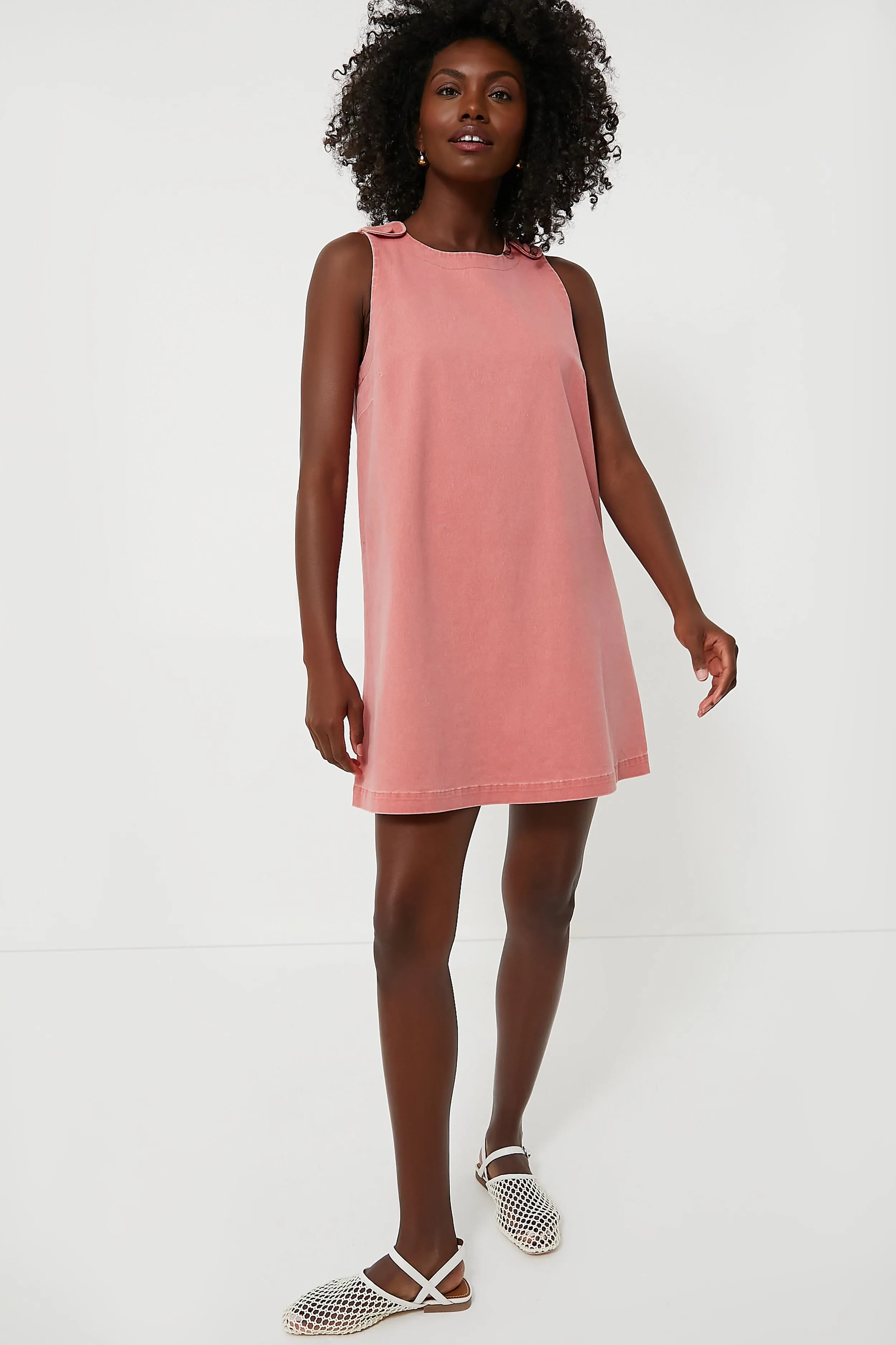 Nantucket Red Stretch Twill Grace Dress sold by Tuckernuck product image thumbnail 2