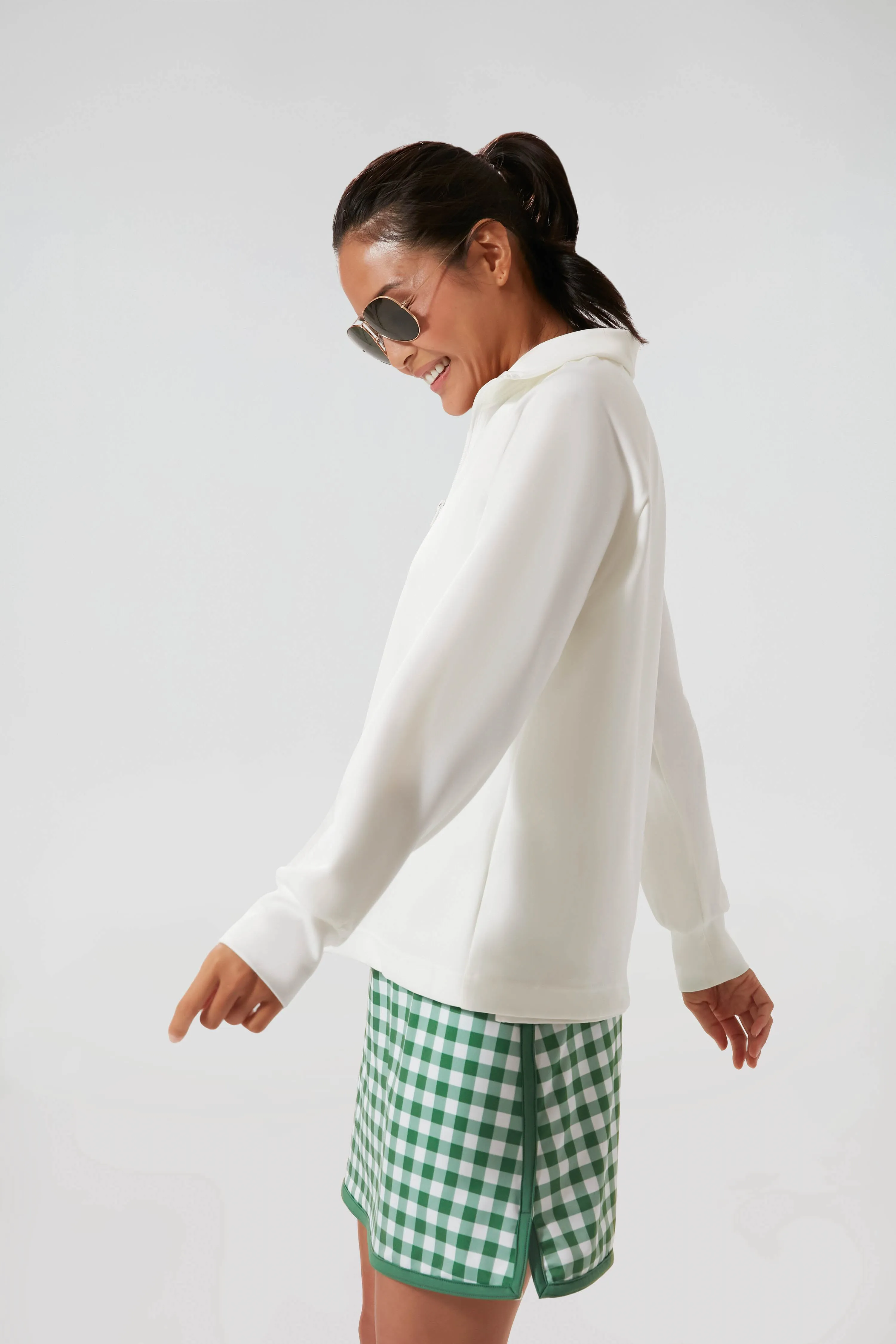White Quarter Zip Pullover sold by Tuckernuck product image thumbnail 3
