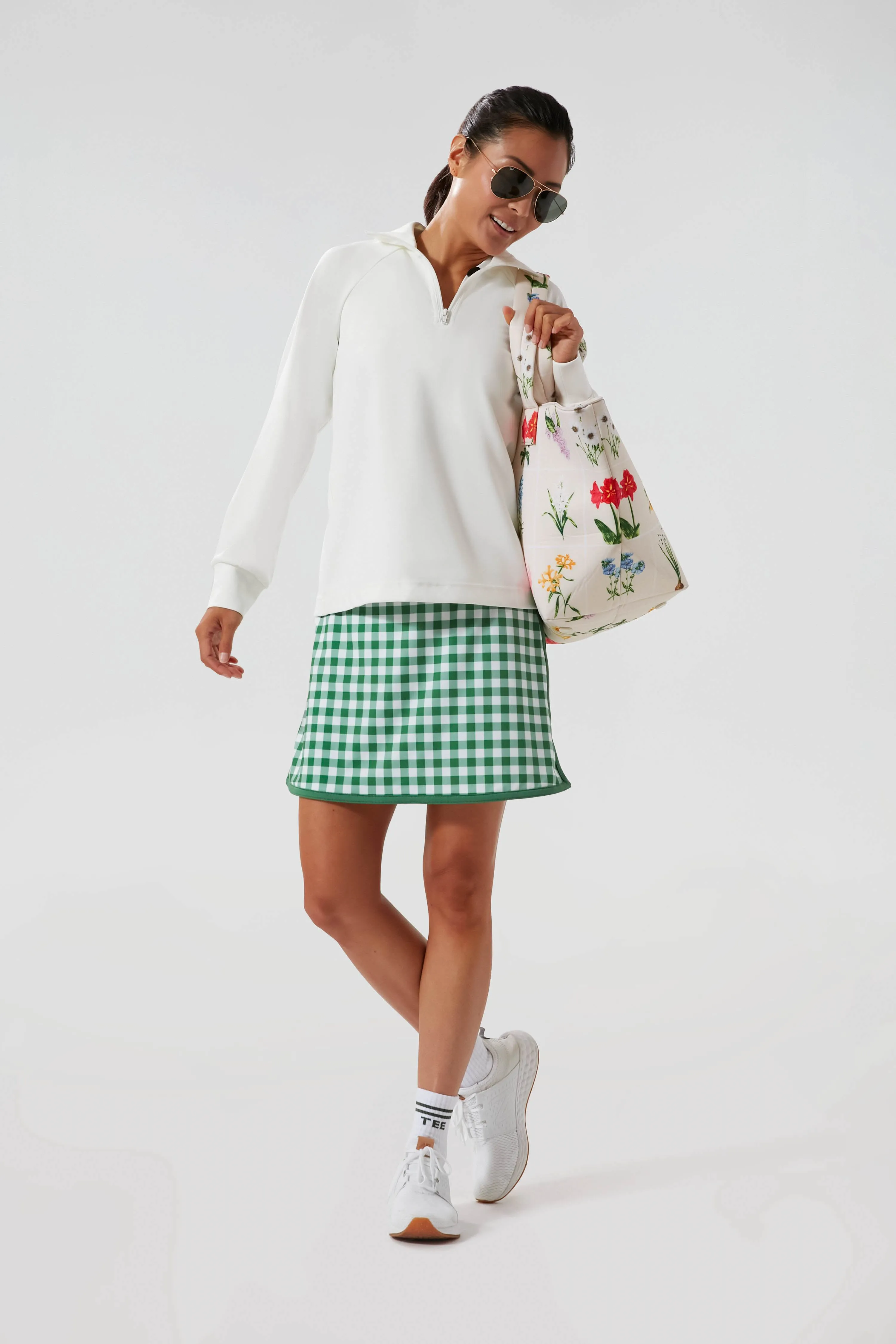 White Quarter Zip Pullover sold by Tuckernuck