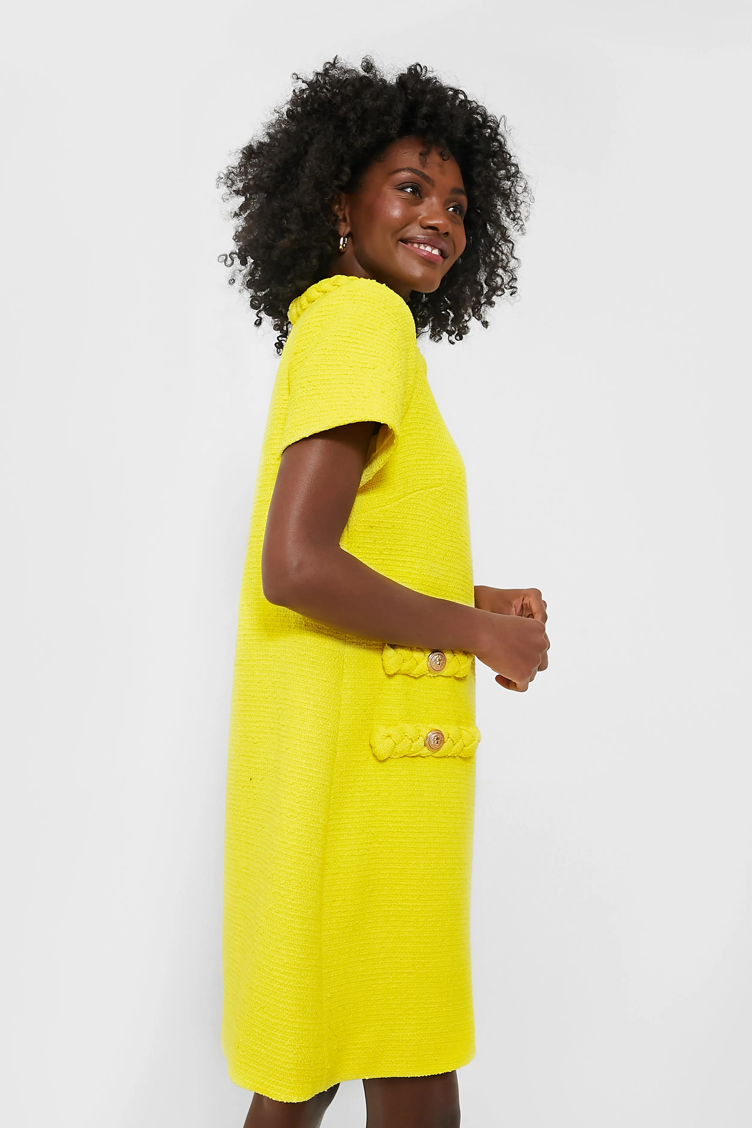 Limoncello Tweed Jackie Dress sold by Tuckernuck product image thumbnail 4