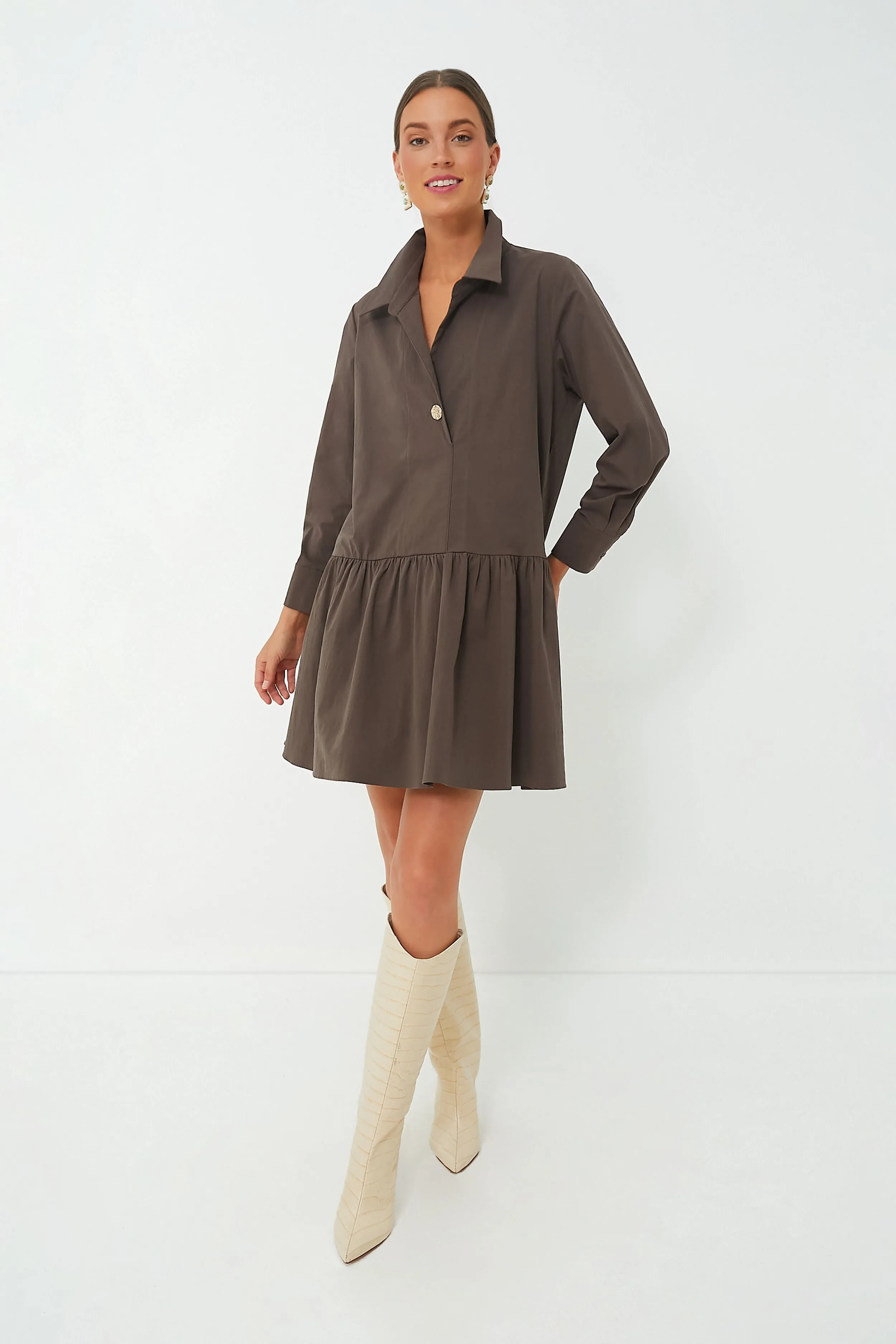 Cocoa Brown Cleia Dress sold by Tuckernuck product image thumbnail 5