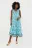 Tropical Turquoise Bouquet Salty Paloma Caftan sold by Tuckernuck