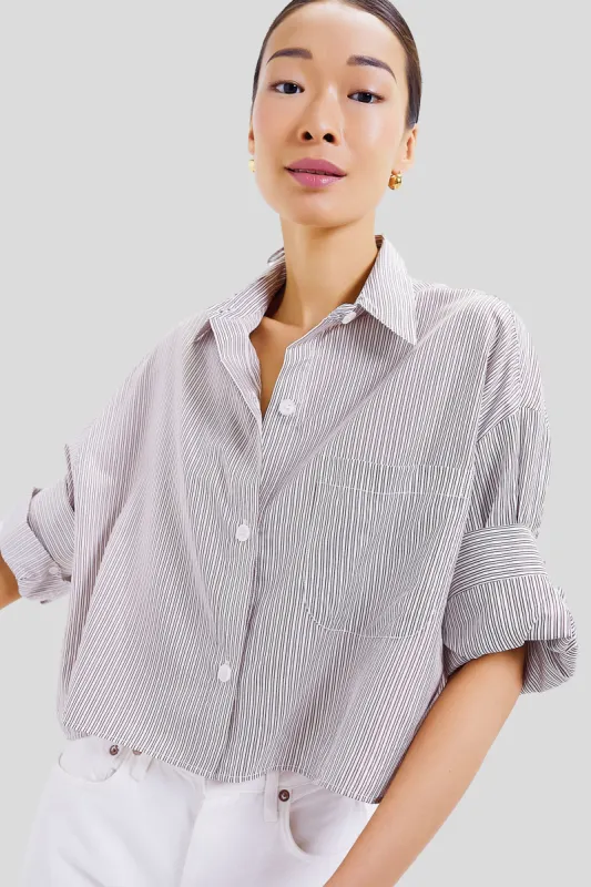 Ivory Fudge Gold Stripe Next Ex Shirt sold by Tuckernuck