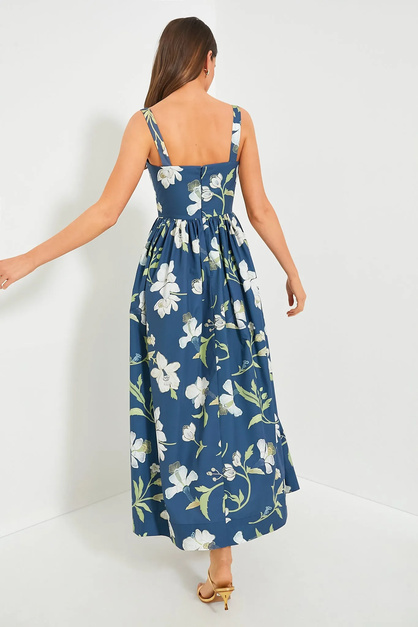 Navy Orchid Scoop Neck Dress sold by Tuckernuck product image thumbnail 4