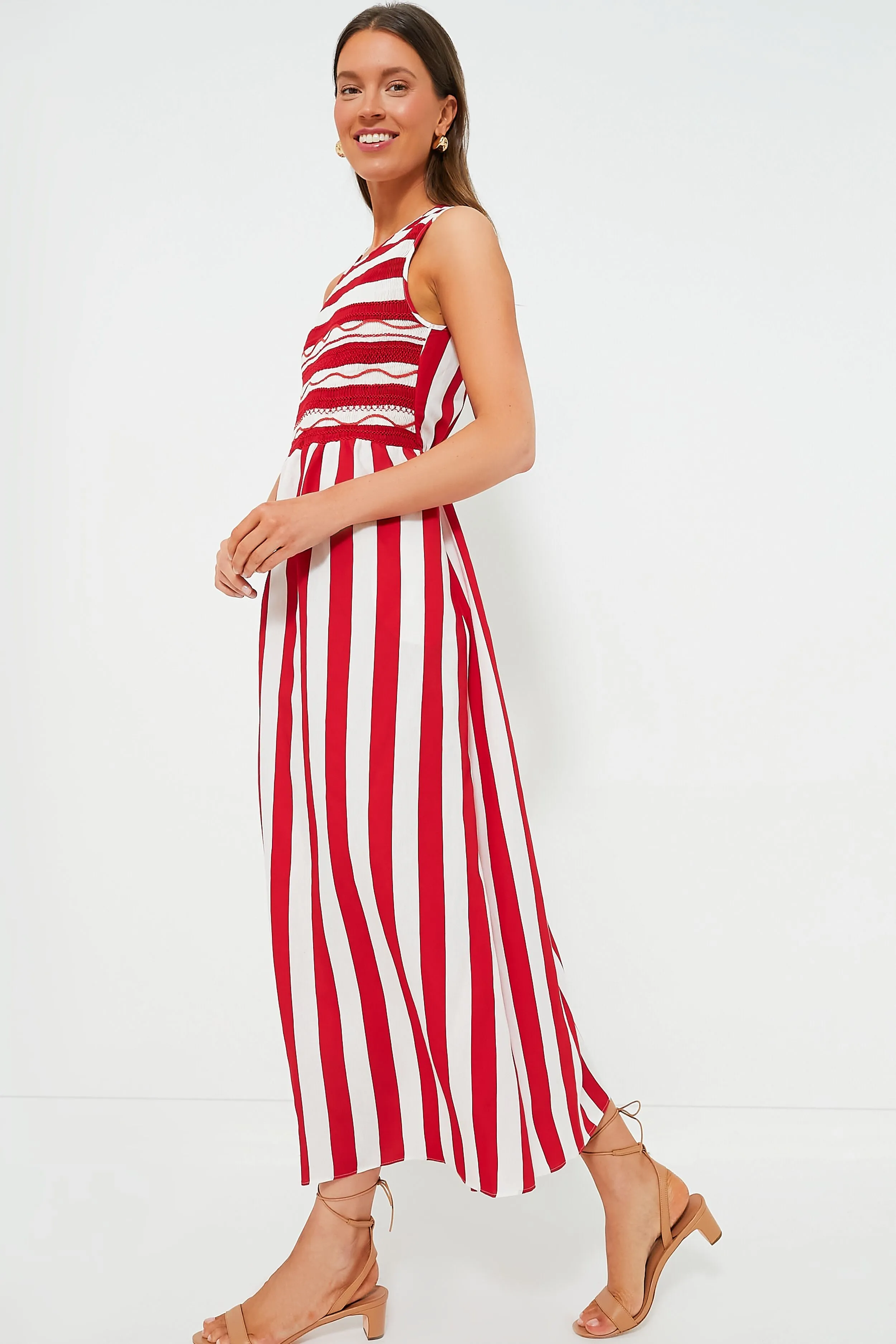 Strawberry Stripes Gioia Dress sold by Tuckernuck product image thumbnail 3