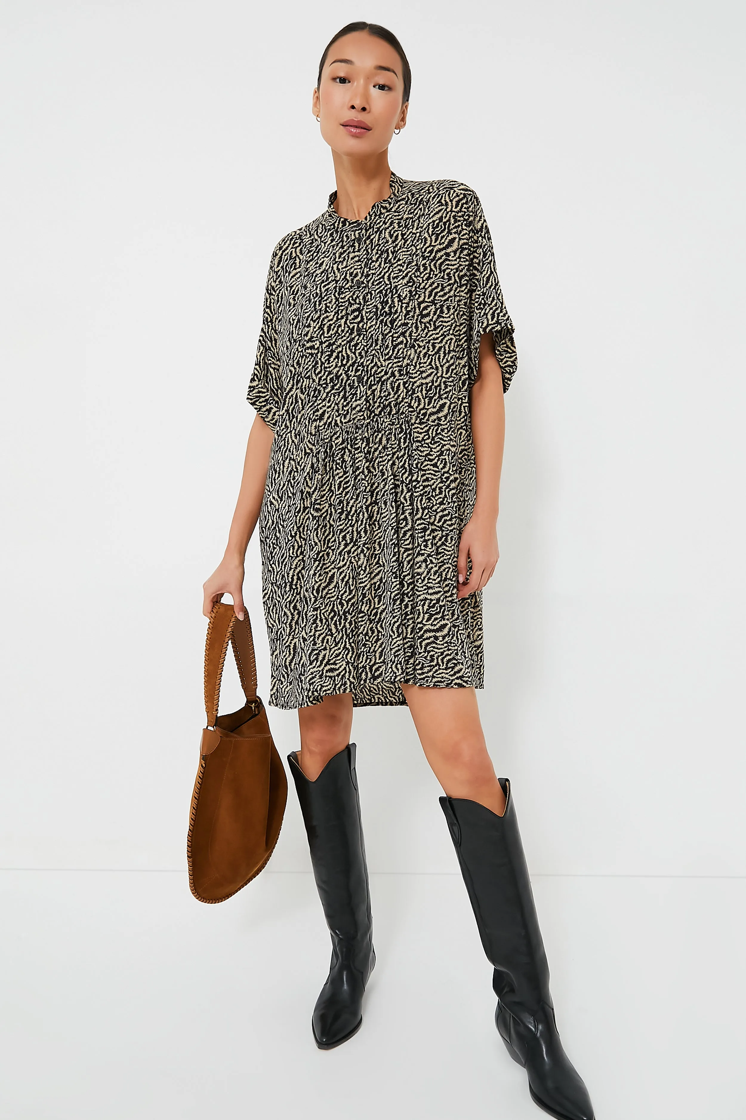 Ecru Black Vallea Dress sold by Tuckernuck product image thumbnail 2