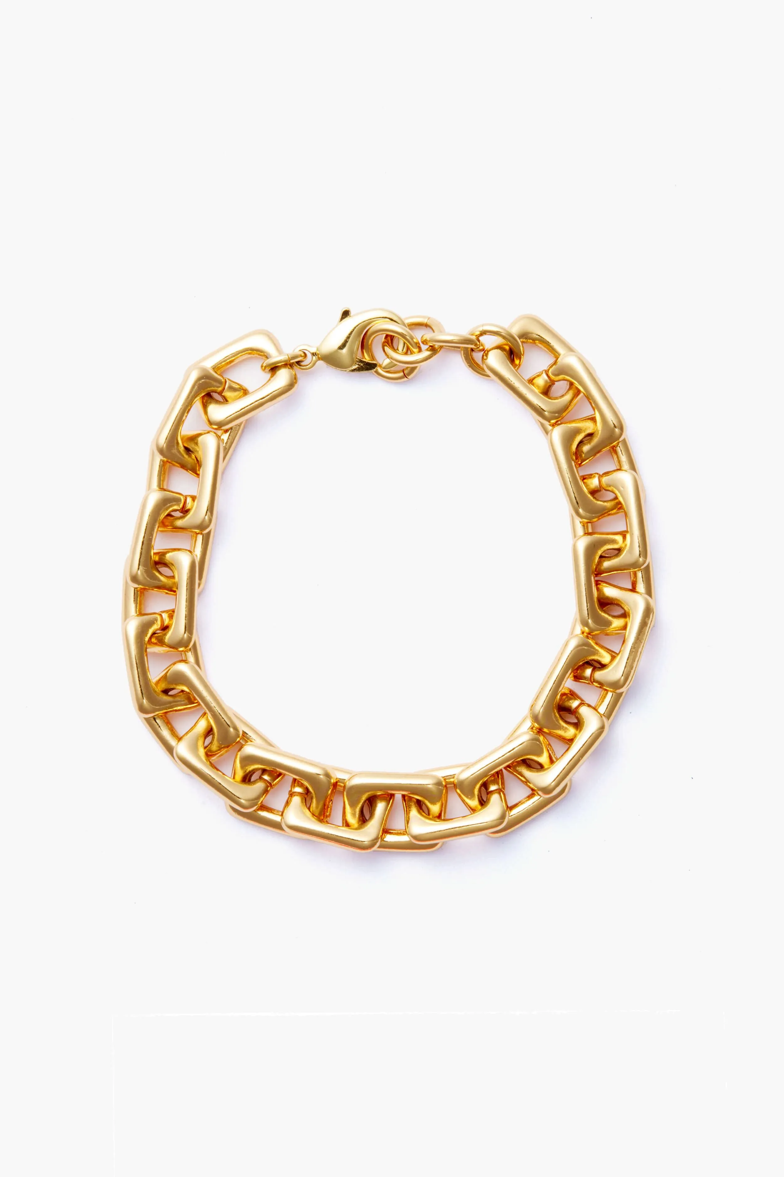 Gold Chunky Rectangle Chain Bracelet sold by Tuckernuck