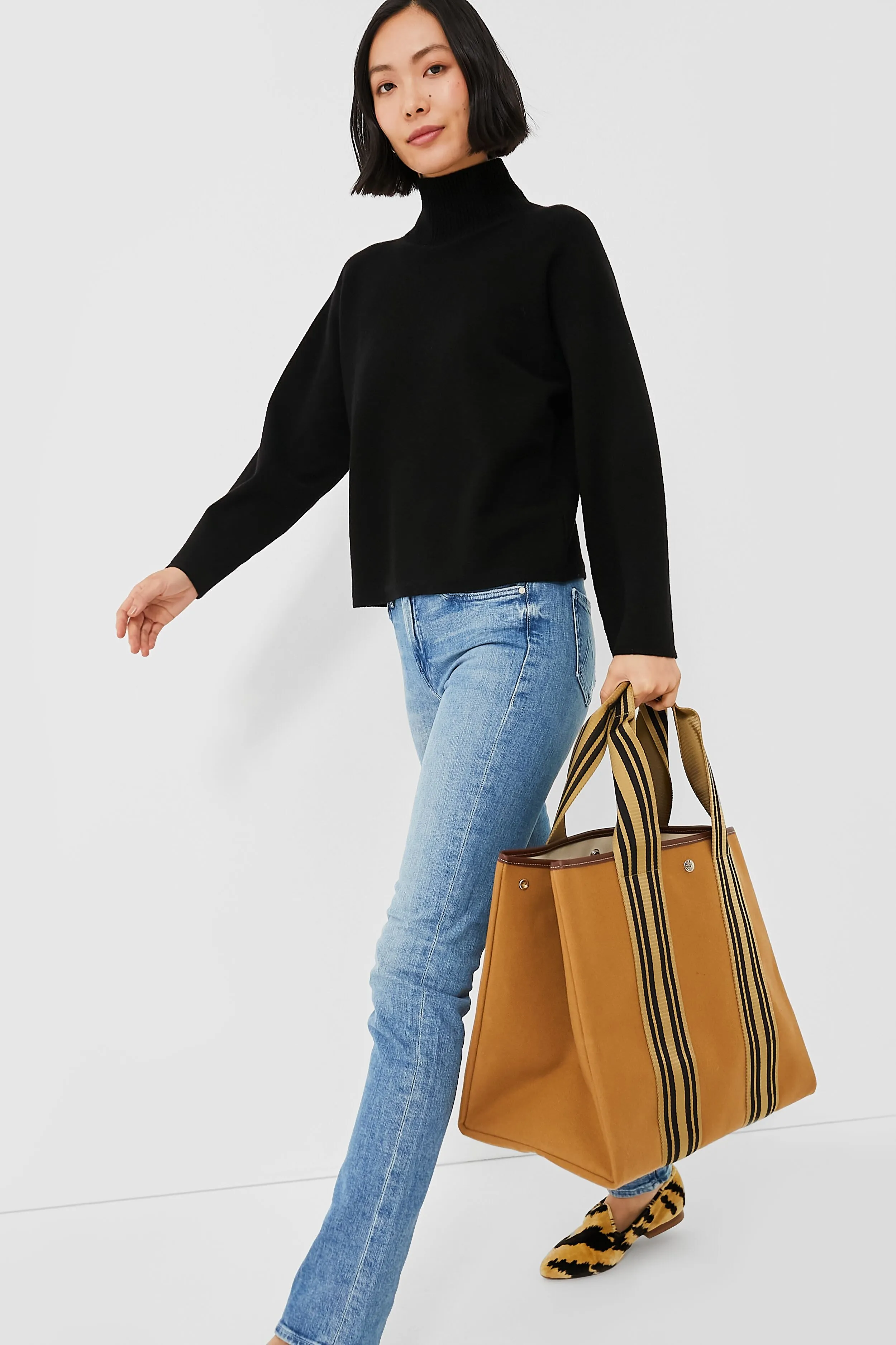 Black Dolman Sleeve Turtleneck sold by Tuckernuck product image thumbnail 2