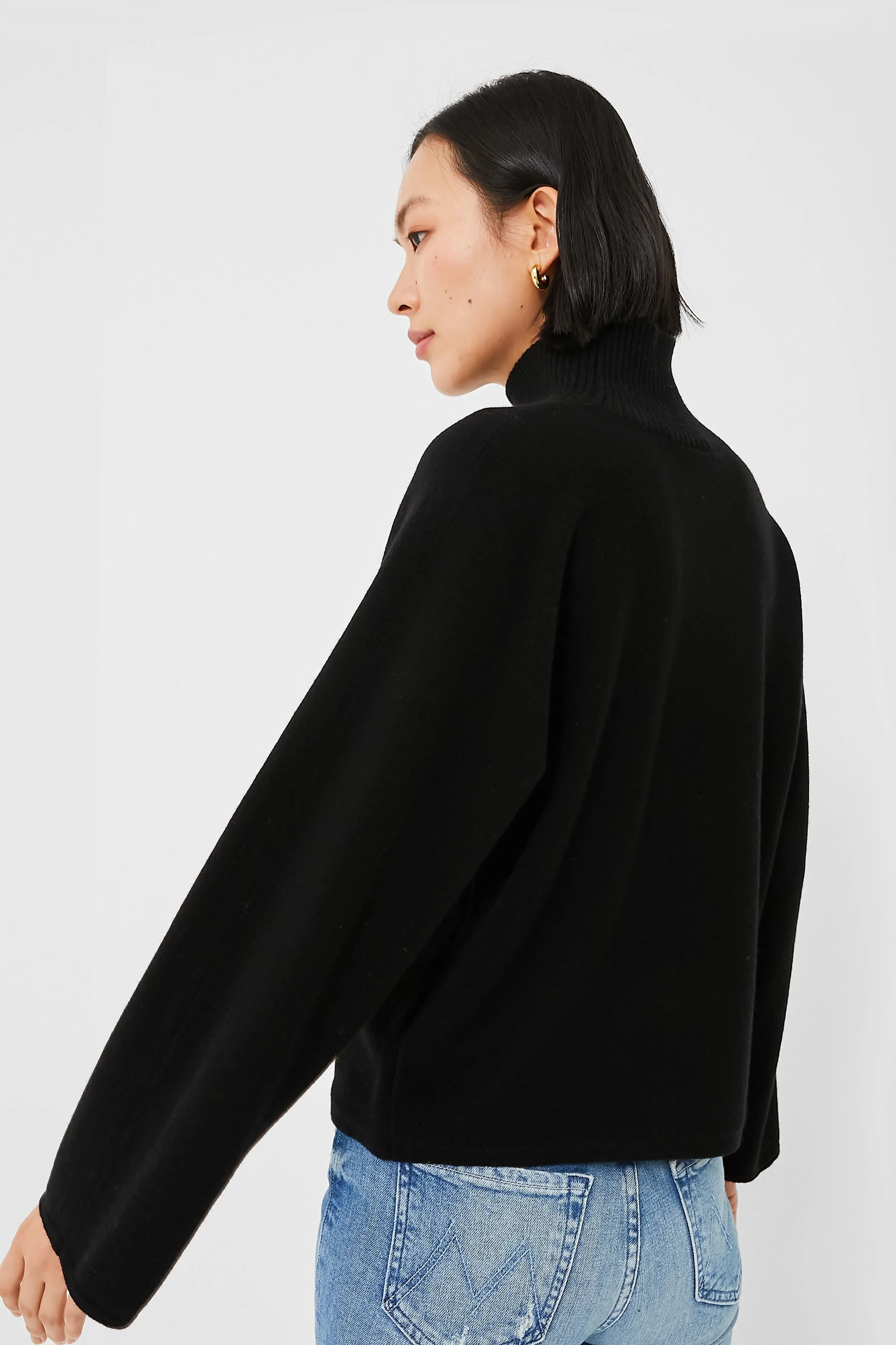 Black Dolman Sleeve Turtleneck sold by Tuckernuck product image thumbnail 4
