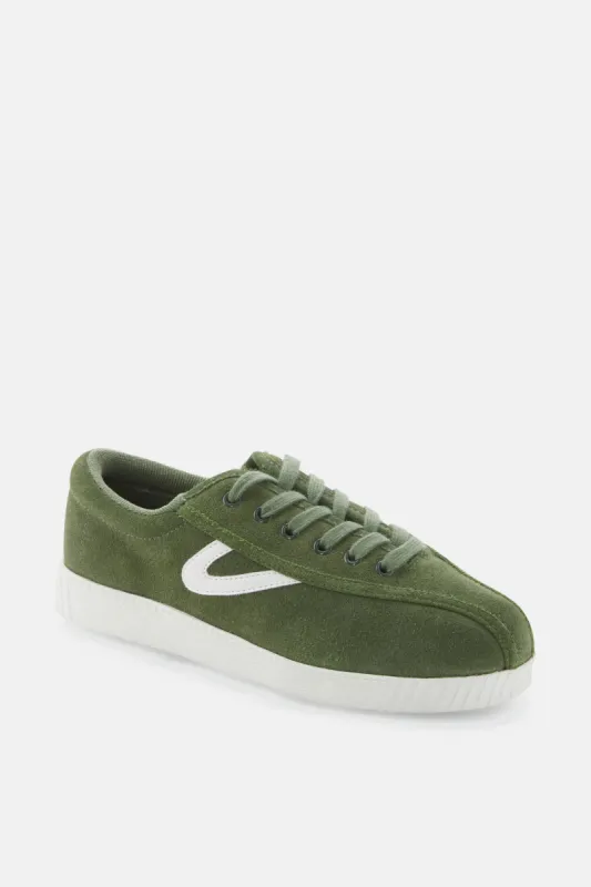 Olive Nylite Suede Sneakers sold by Tuckernuck
