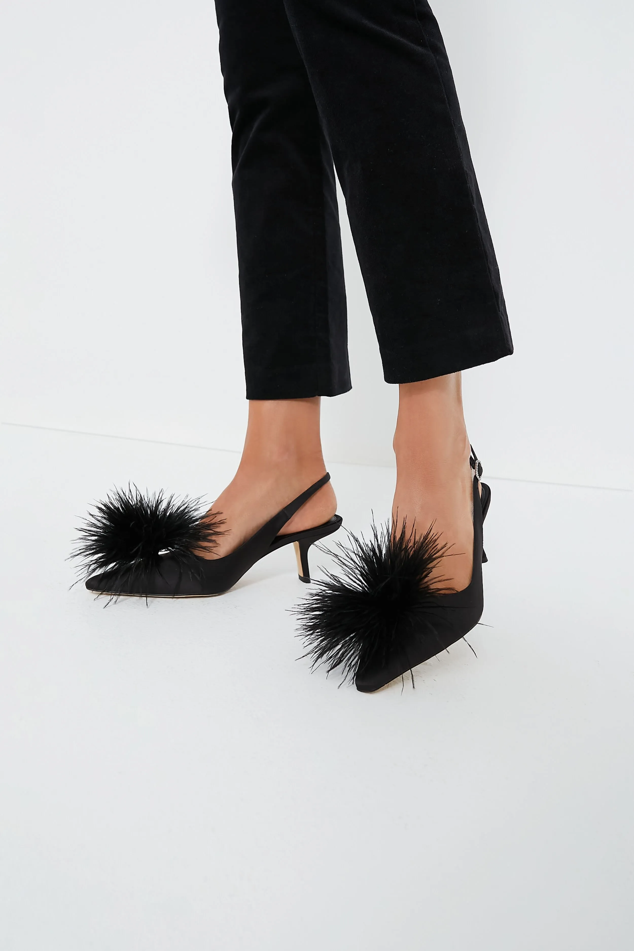 Black Bianka Feather Heels sold by Tuckernuck product image thumbnail 4