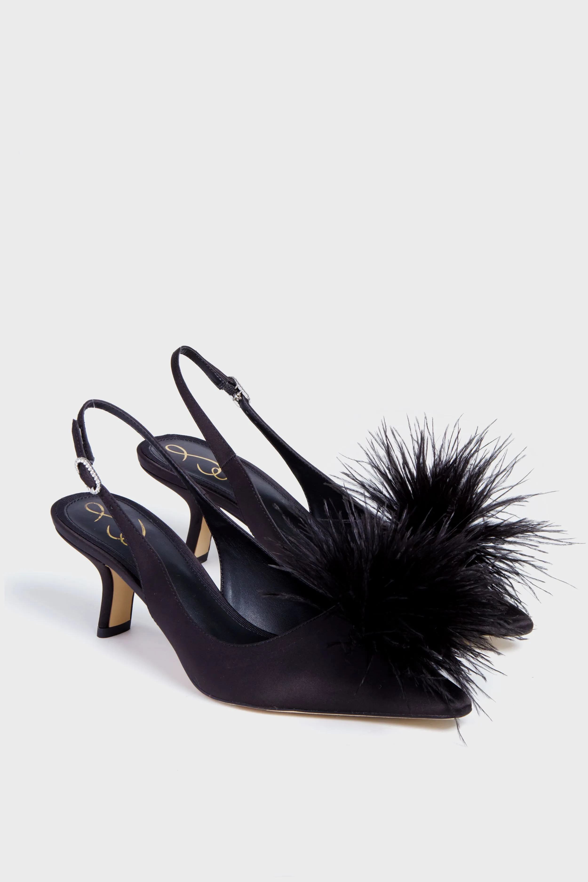Black Bianka Feather Heels sold by Tuckernuck product image thumbnail 5