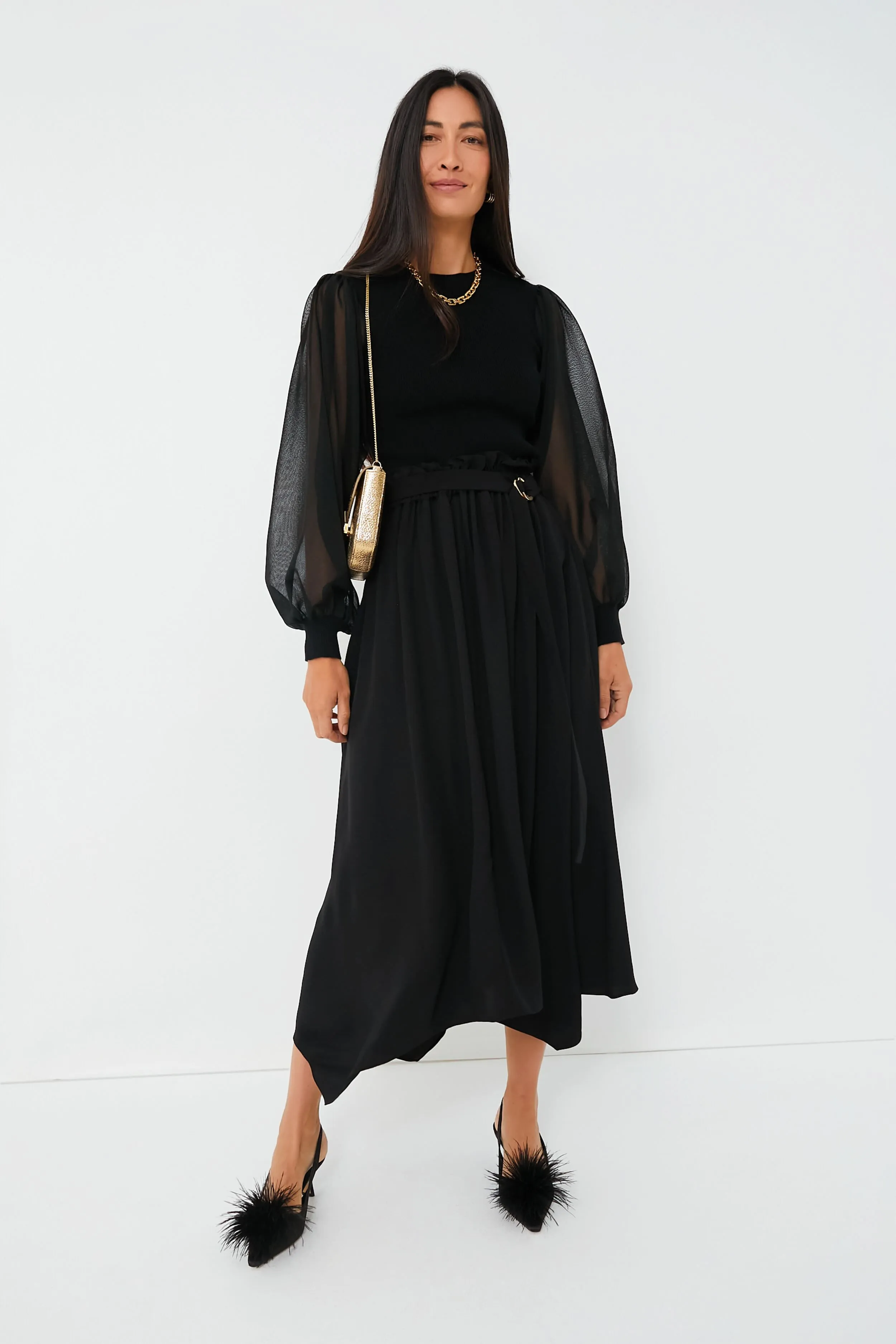 Black Bianka Feather Heels sold by Tuckernuck product image thumbnail 2