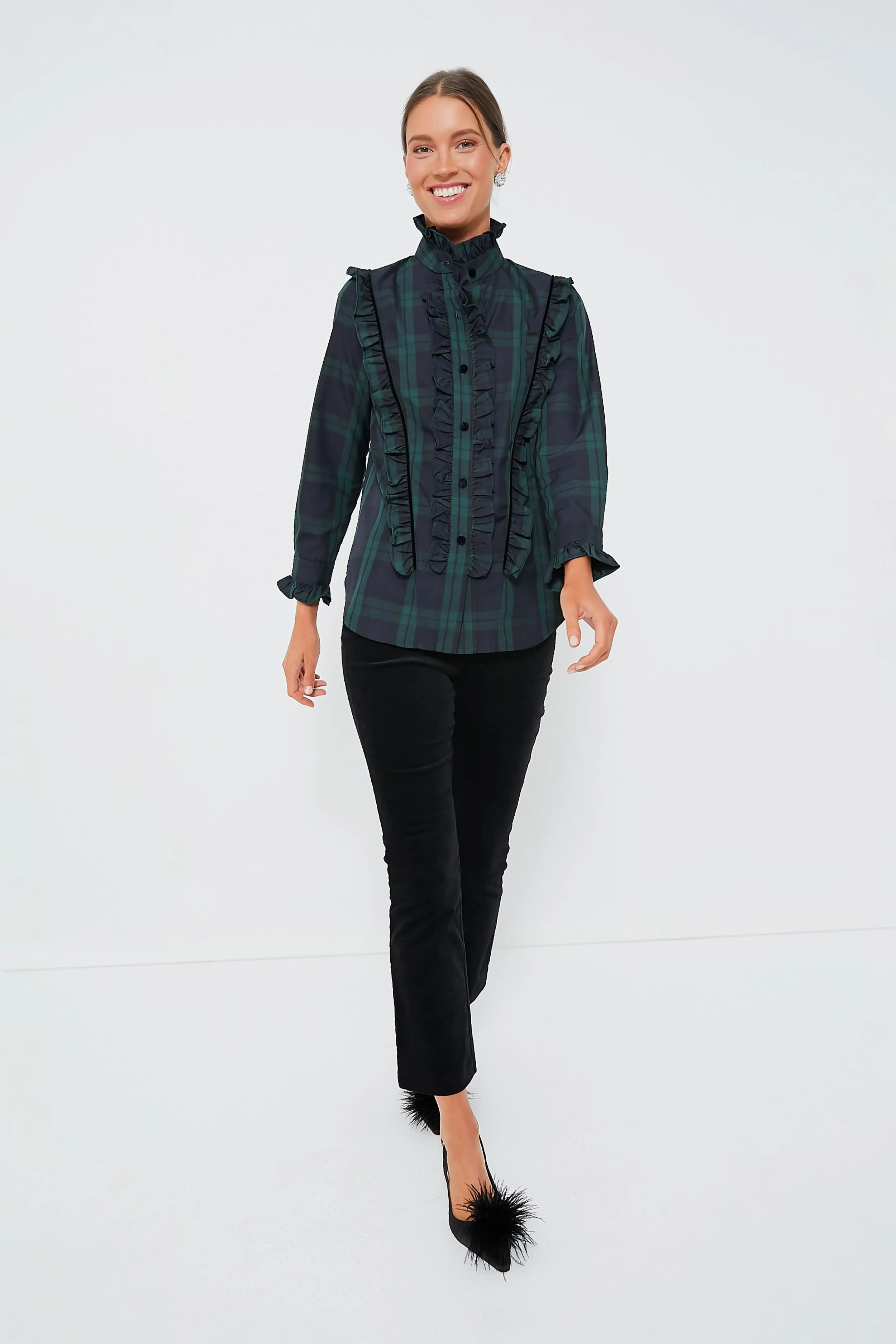 Black Bianka Feather Heels sold by Tuckernuck product image thumbnail 3